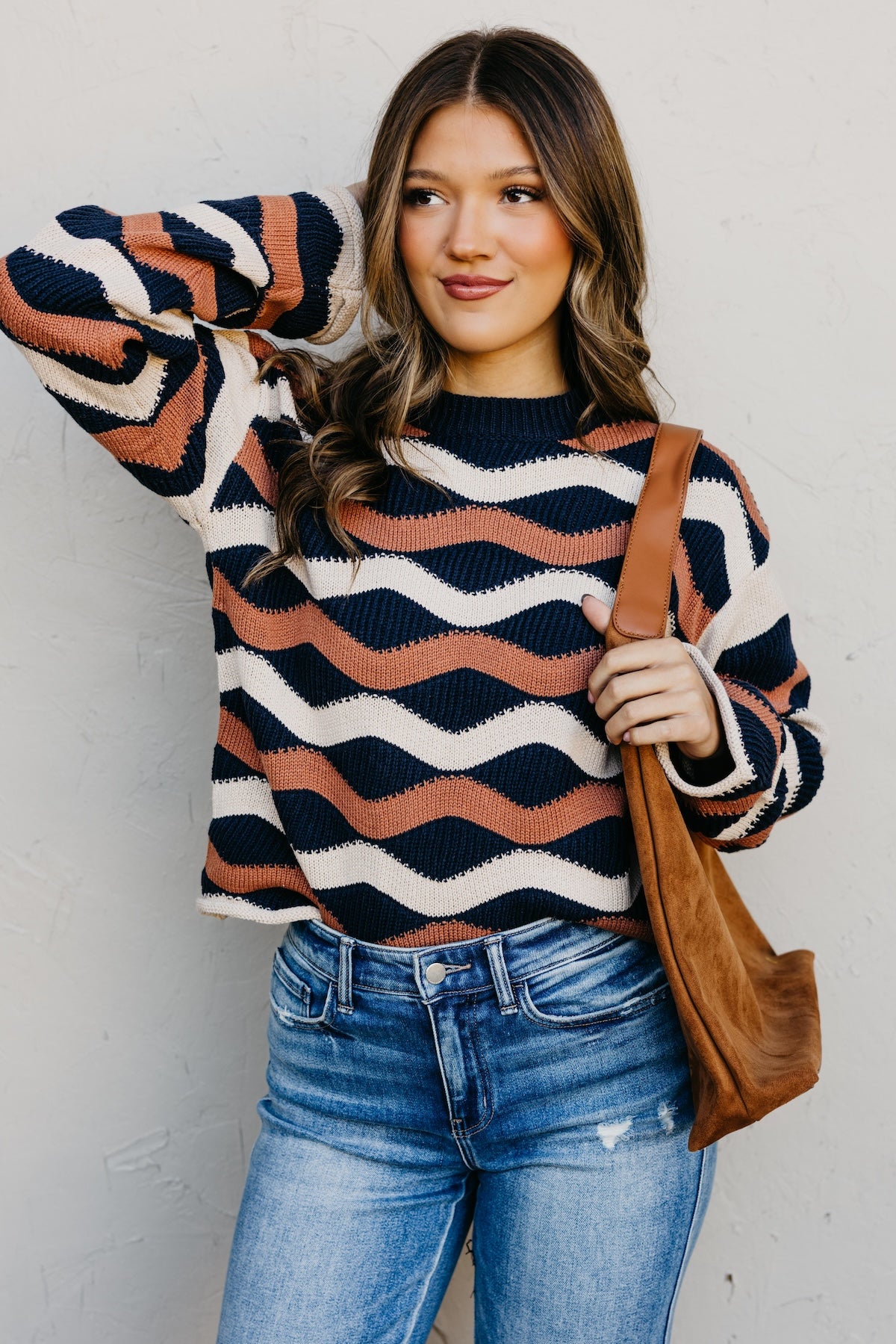 The Melany Wavy Sweater