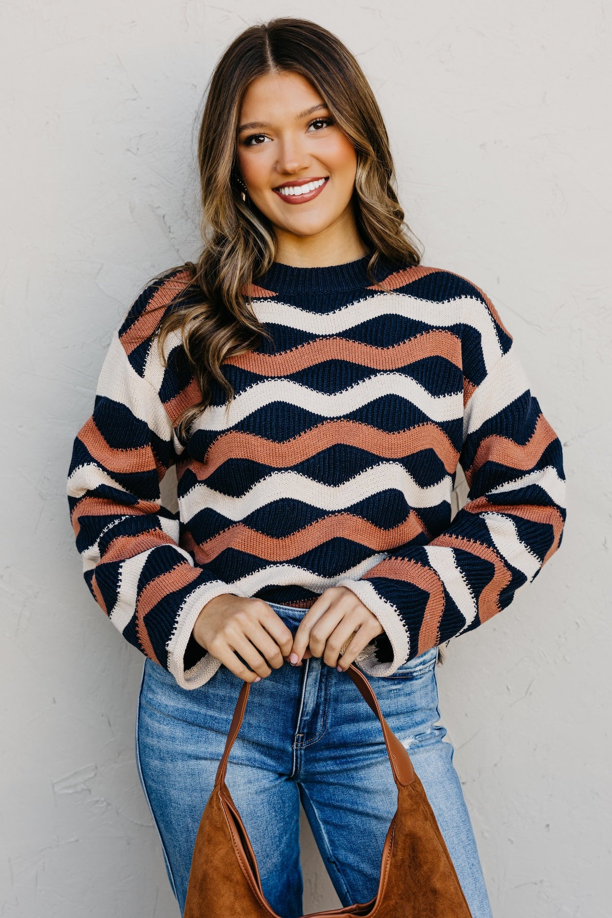 The Melany Wavy Sweater