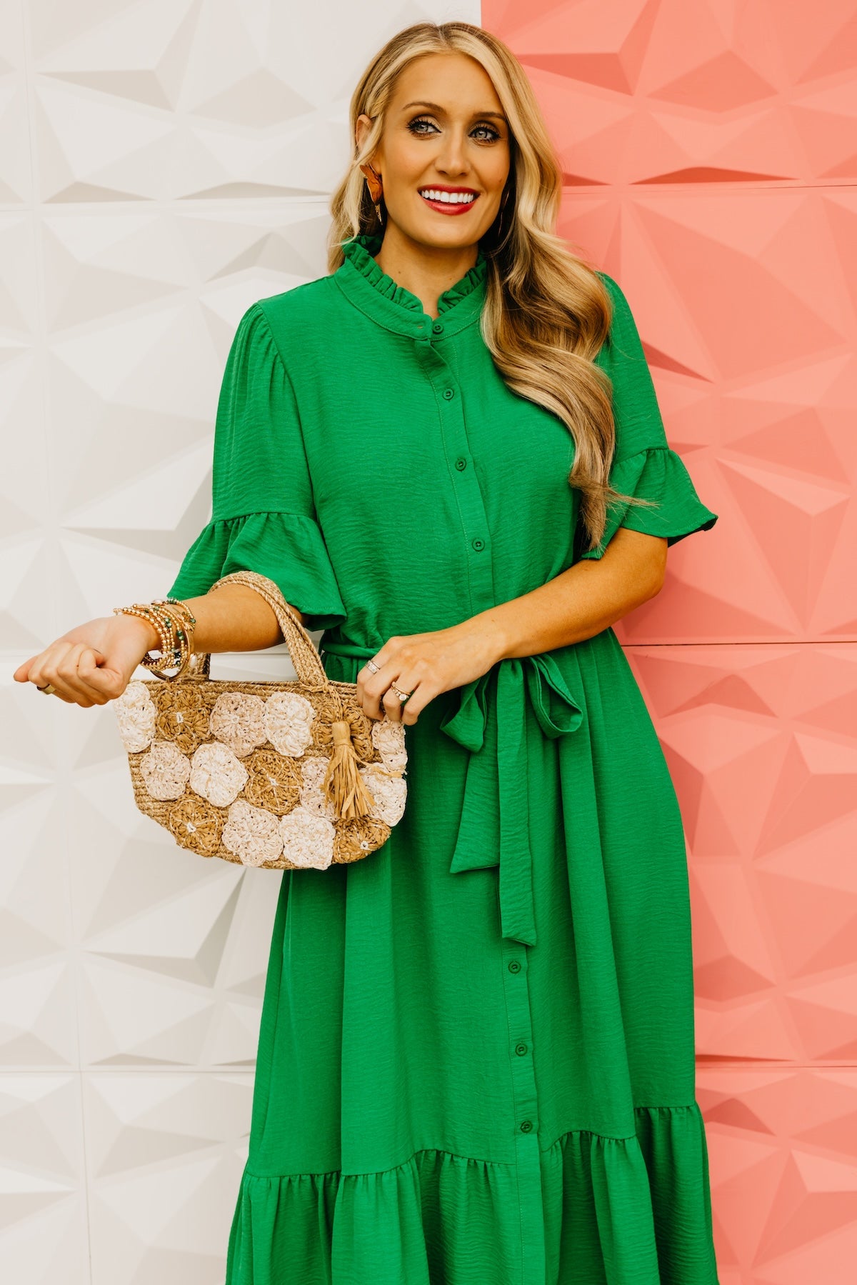 The Ariah Bell Sleeve Midi Dress