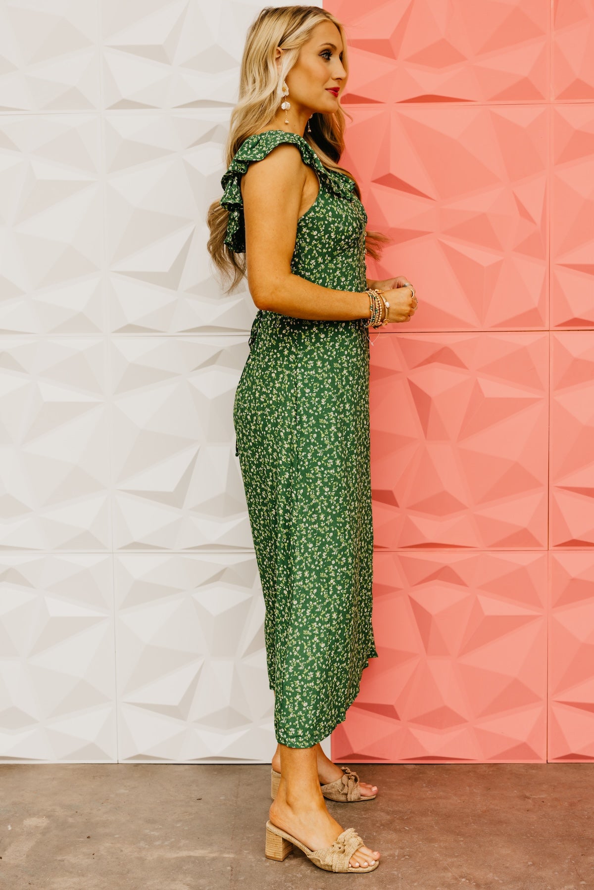 The Samara Floral Button Up Midi Dress