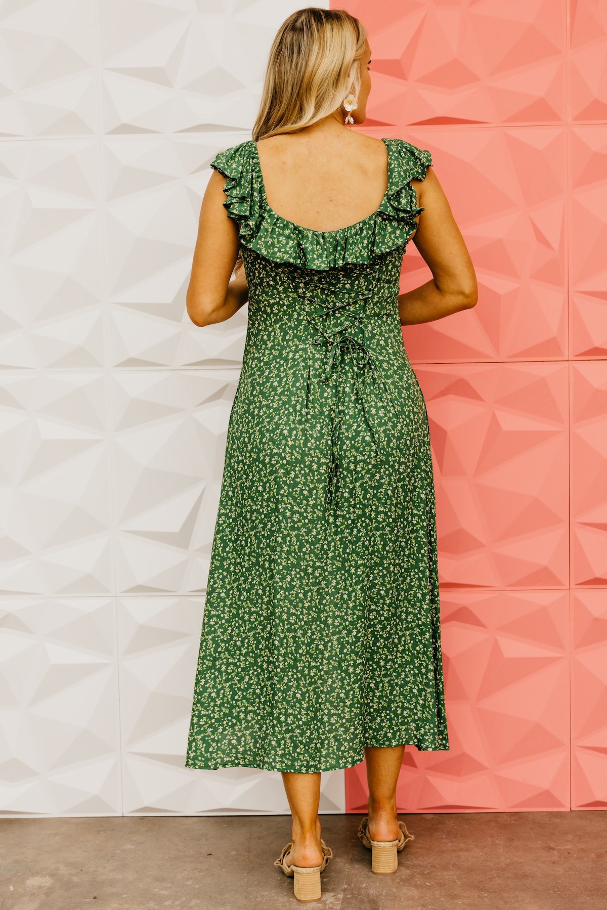 The Samara Floral Button Up Midi Dress