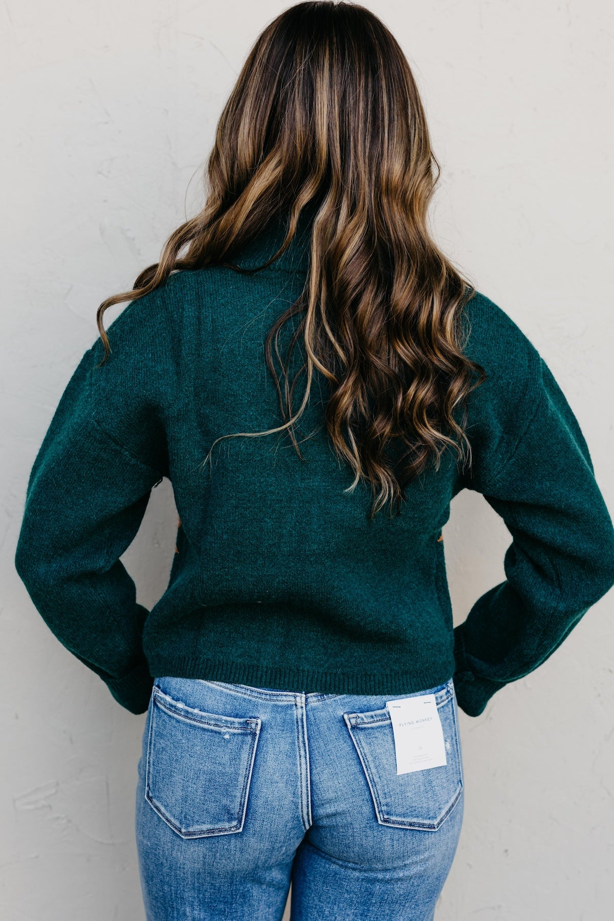 The Tori Floral Zip Up Sweater
