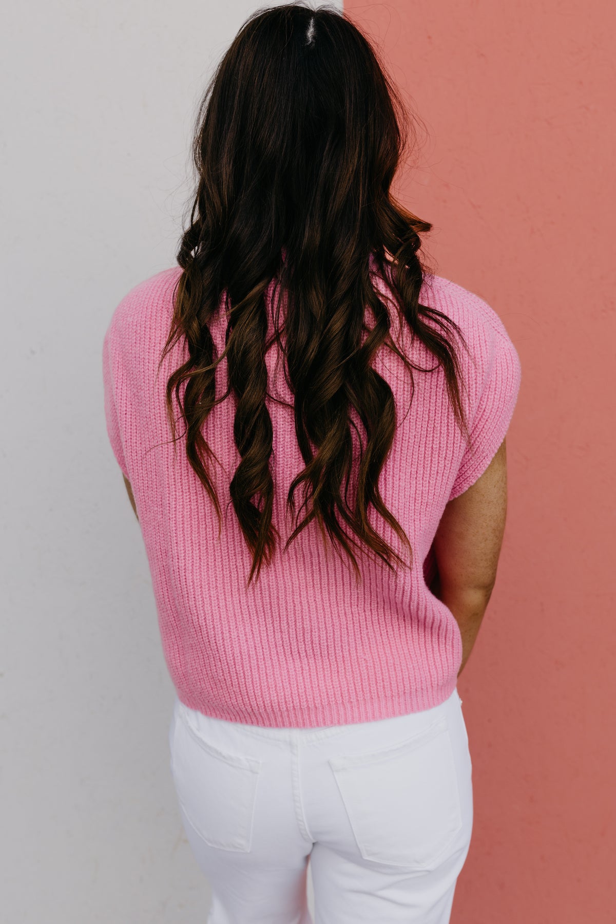 The Aliya Mock Neck Sleeveless Sweater