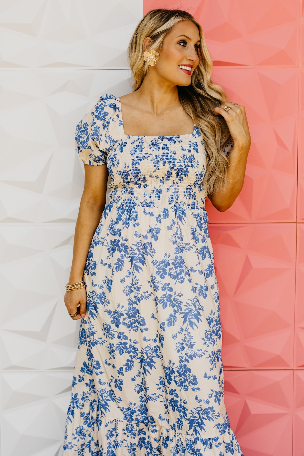 The Lawson Smocked Floral Maxi Dress