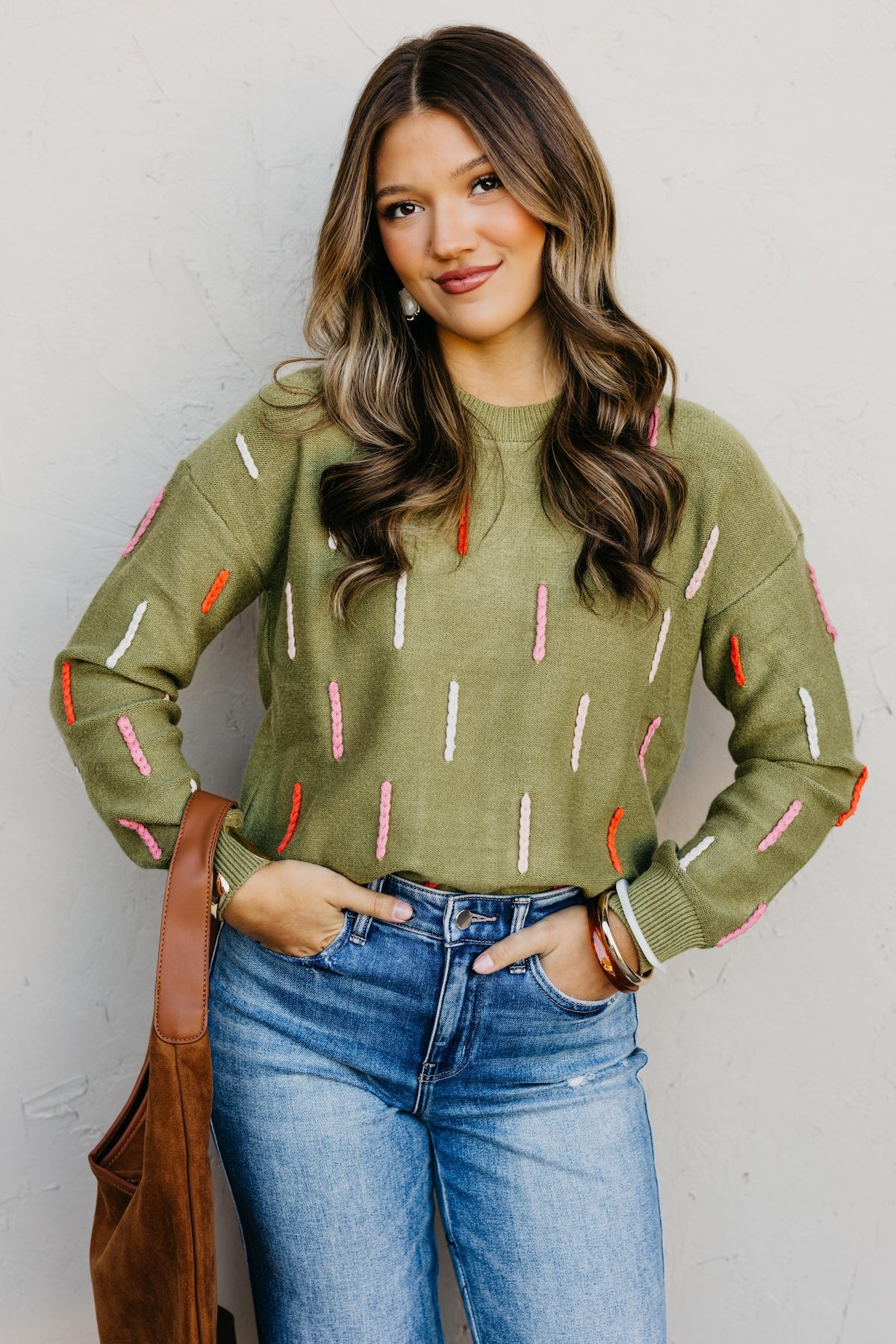 The Huxley Embroidered Dash Sweater