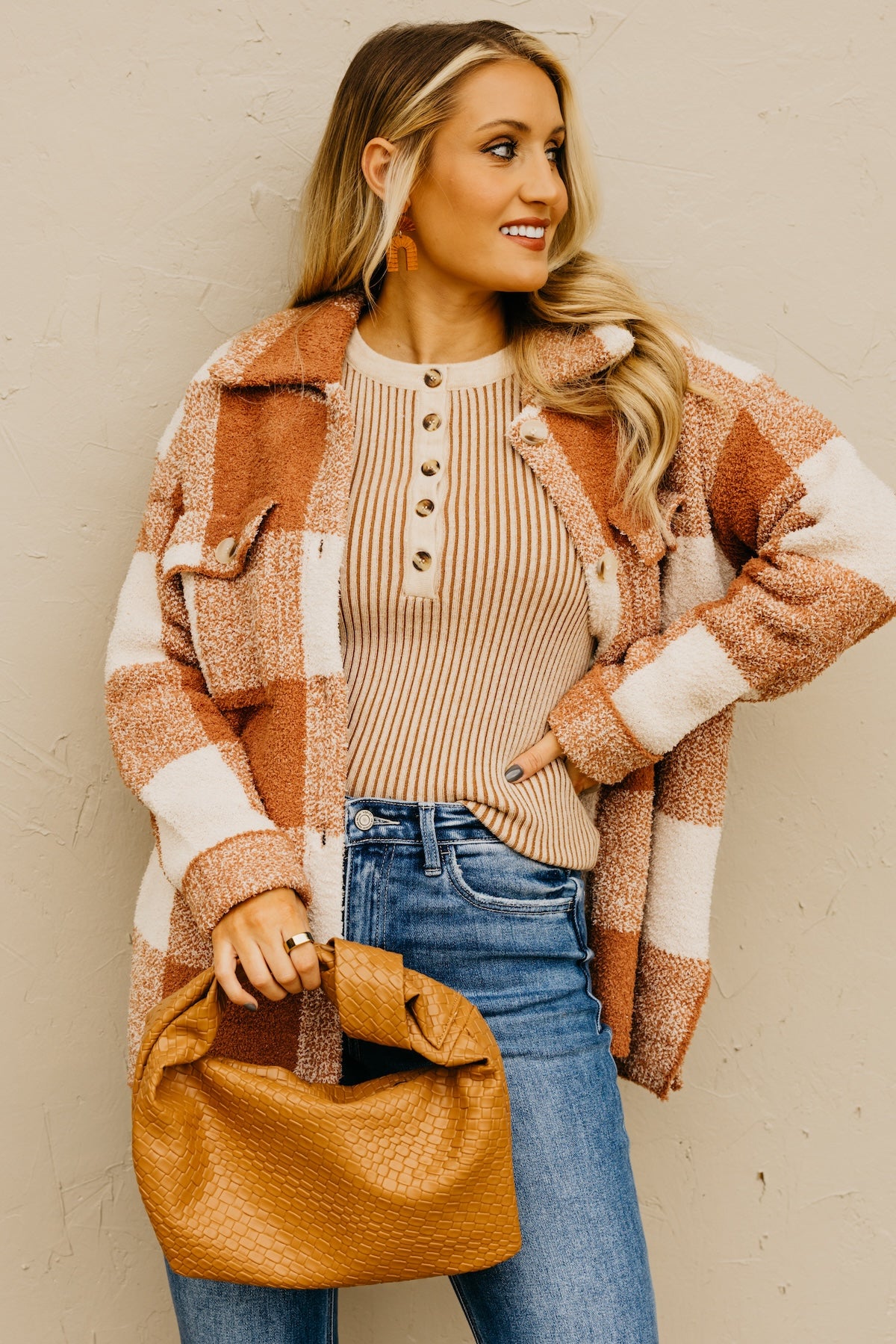 The Milan Check Pattern Shacket MOD Boutique