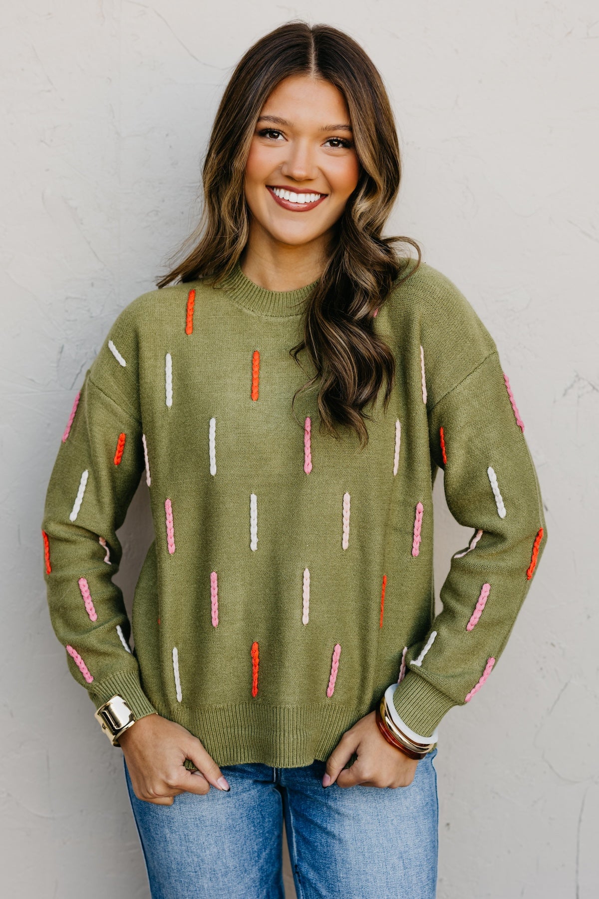 The Huxley Embroidered Dash Sweater