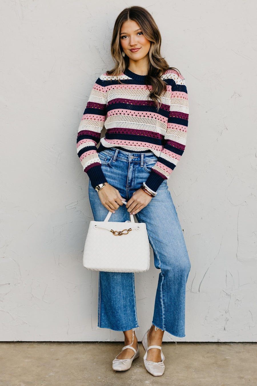 The Mavis Open Crochet Sweater