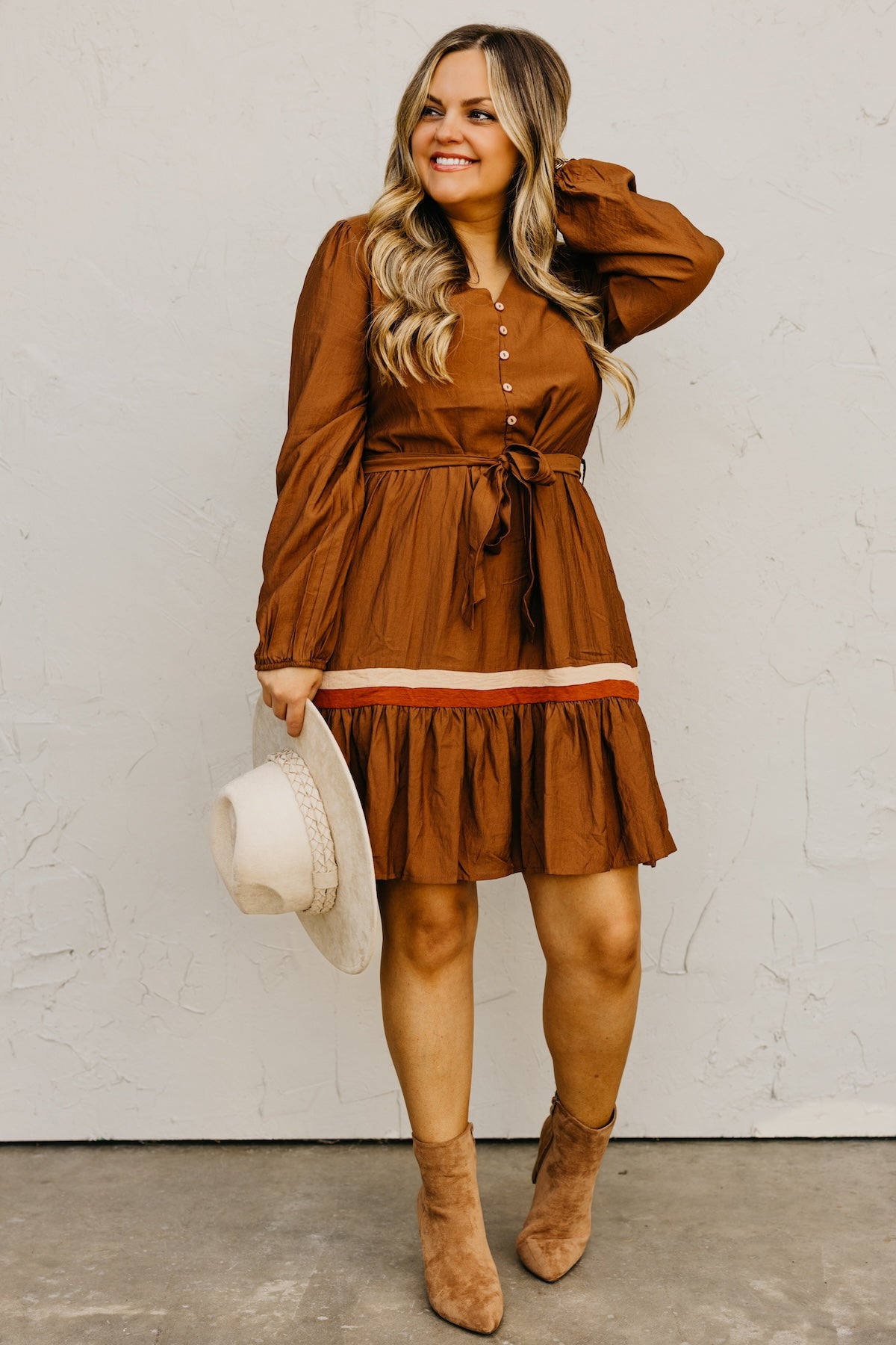 The Belinda Button Down Mini Dress