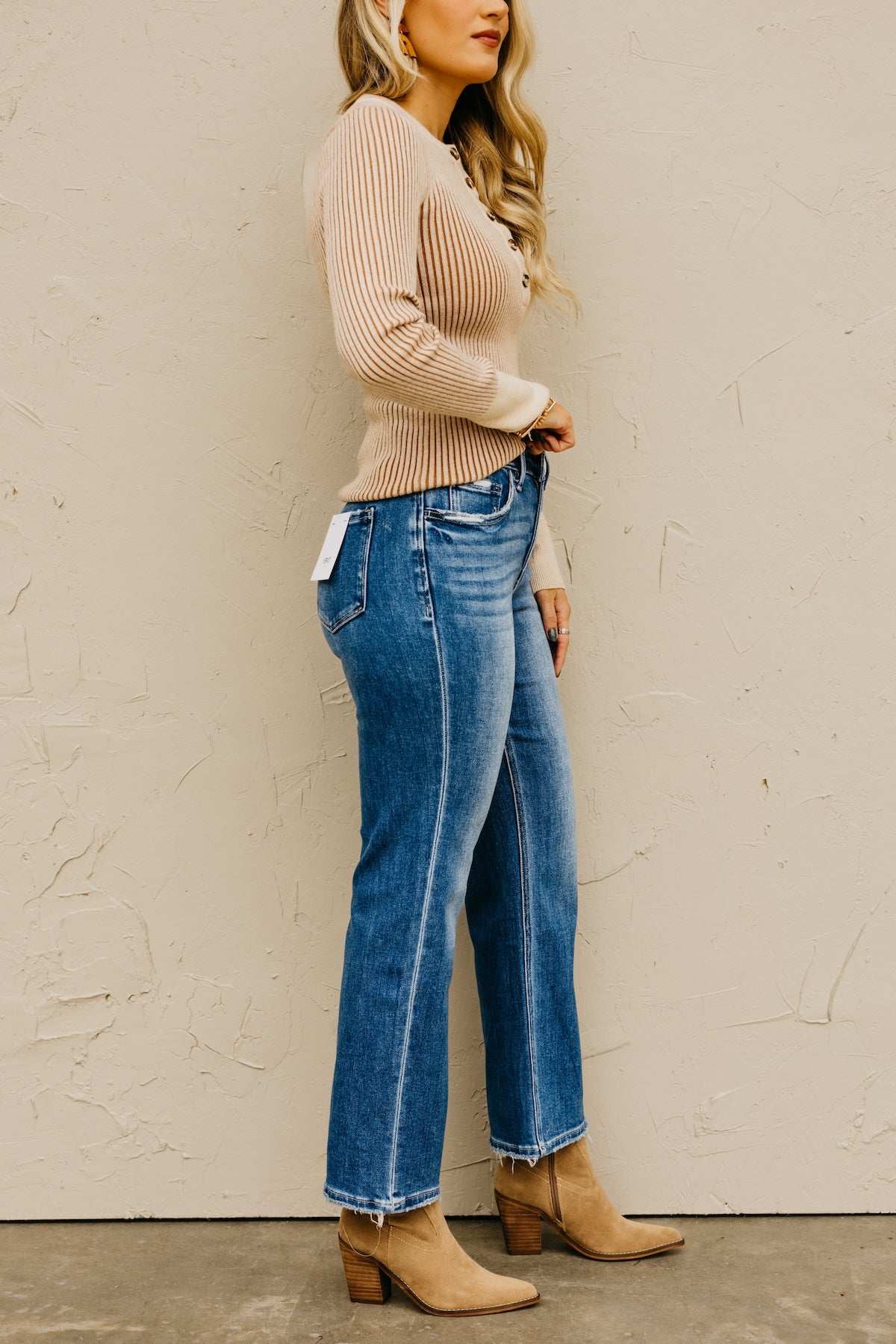 Vervet Denim | The Victoria High Rise Straight Denim