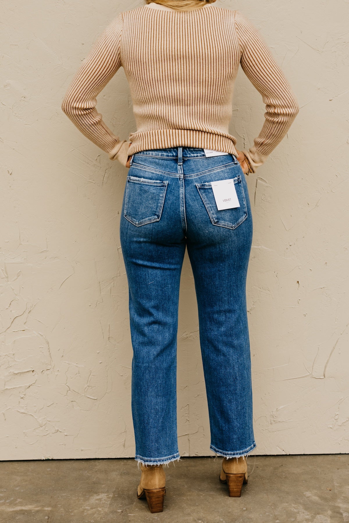 Vervet Denim | The Victoria High Rise Straight Denim