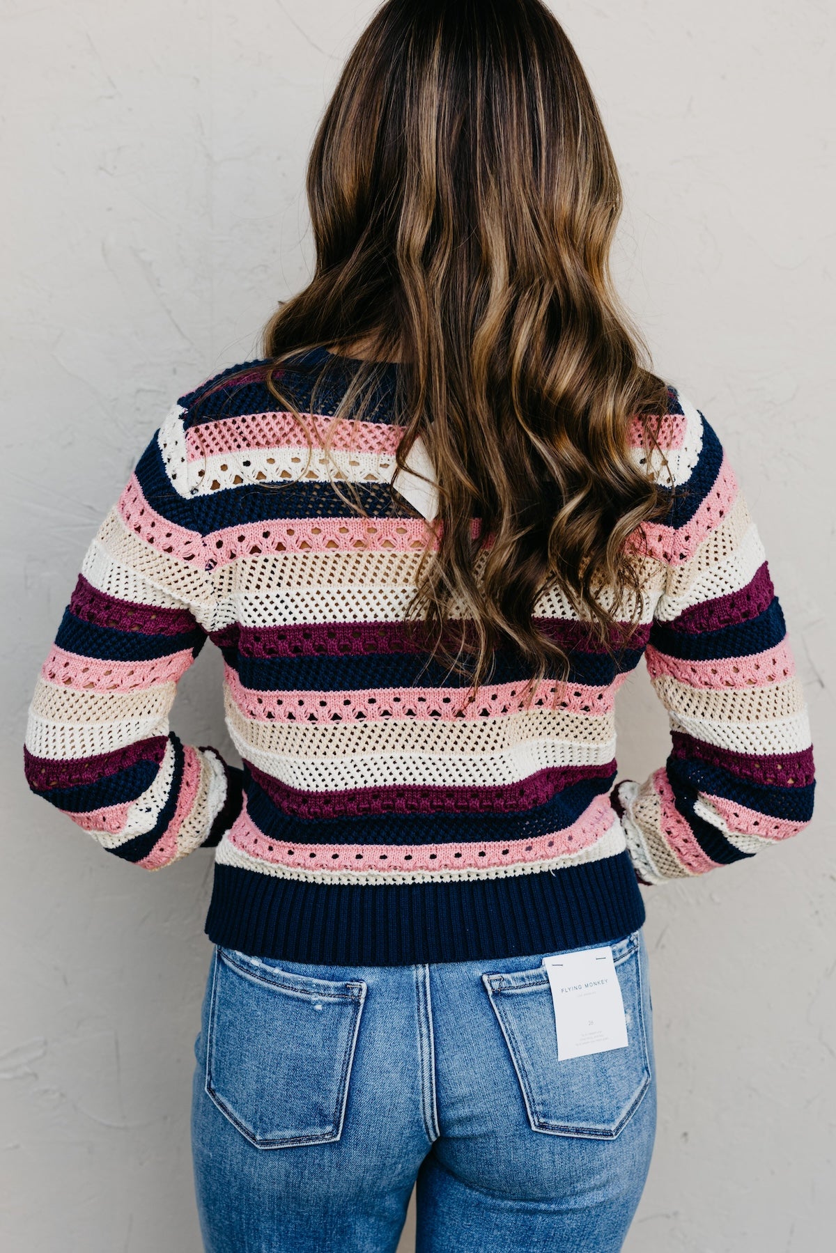 The Mavis Open Crochet Sweater