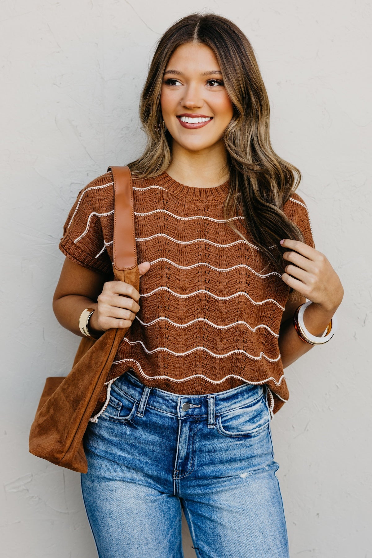 The Maddie Scalloped Sweater Top