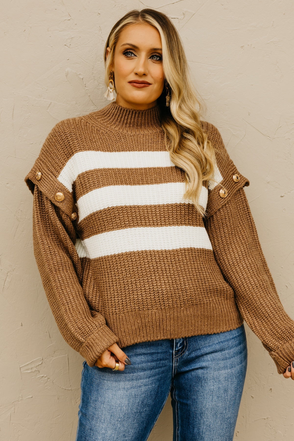 The Caspian Button Detail Sweater