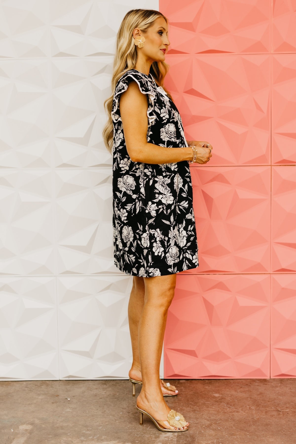 The Alani Floral Tie Mini Dress