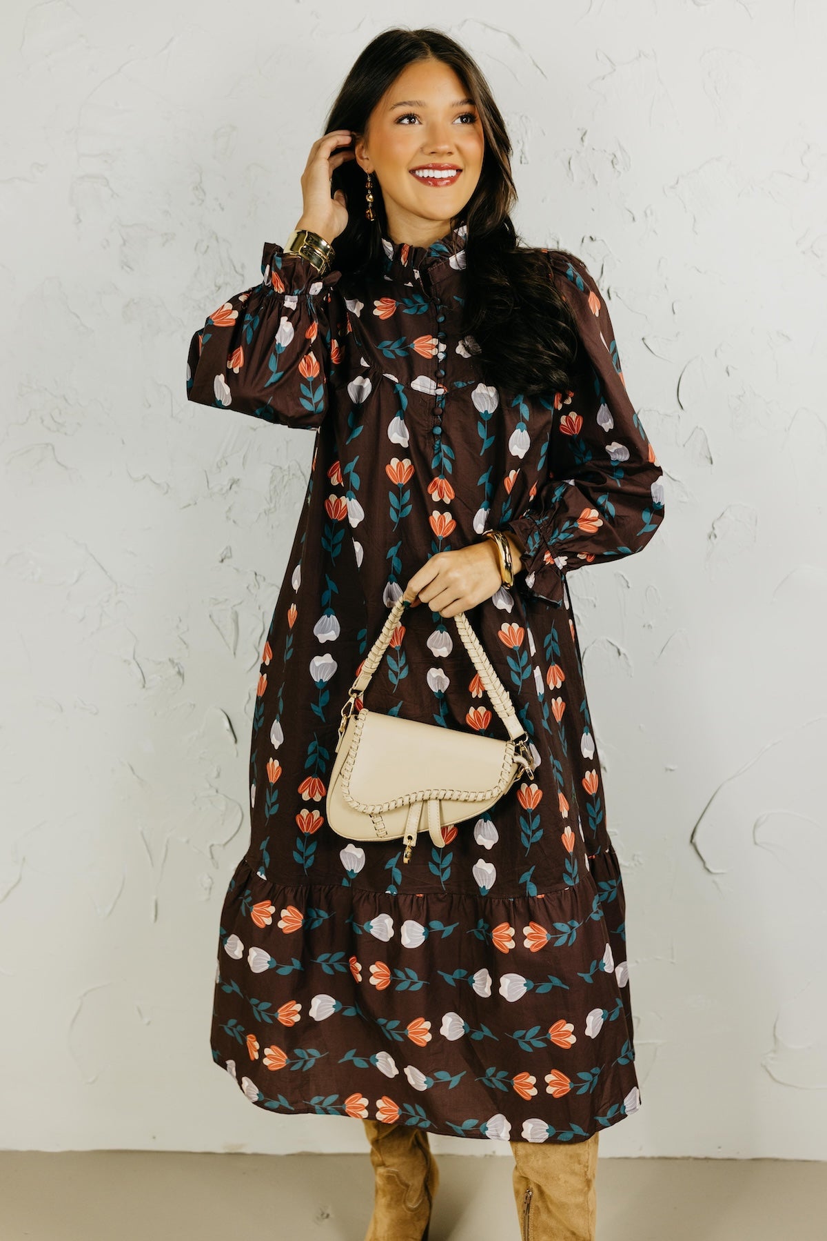 The Jayleen Floral Midi Dress