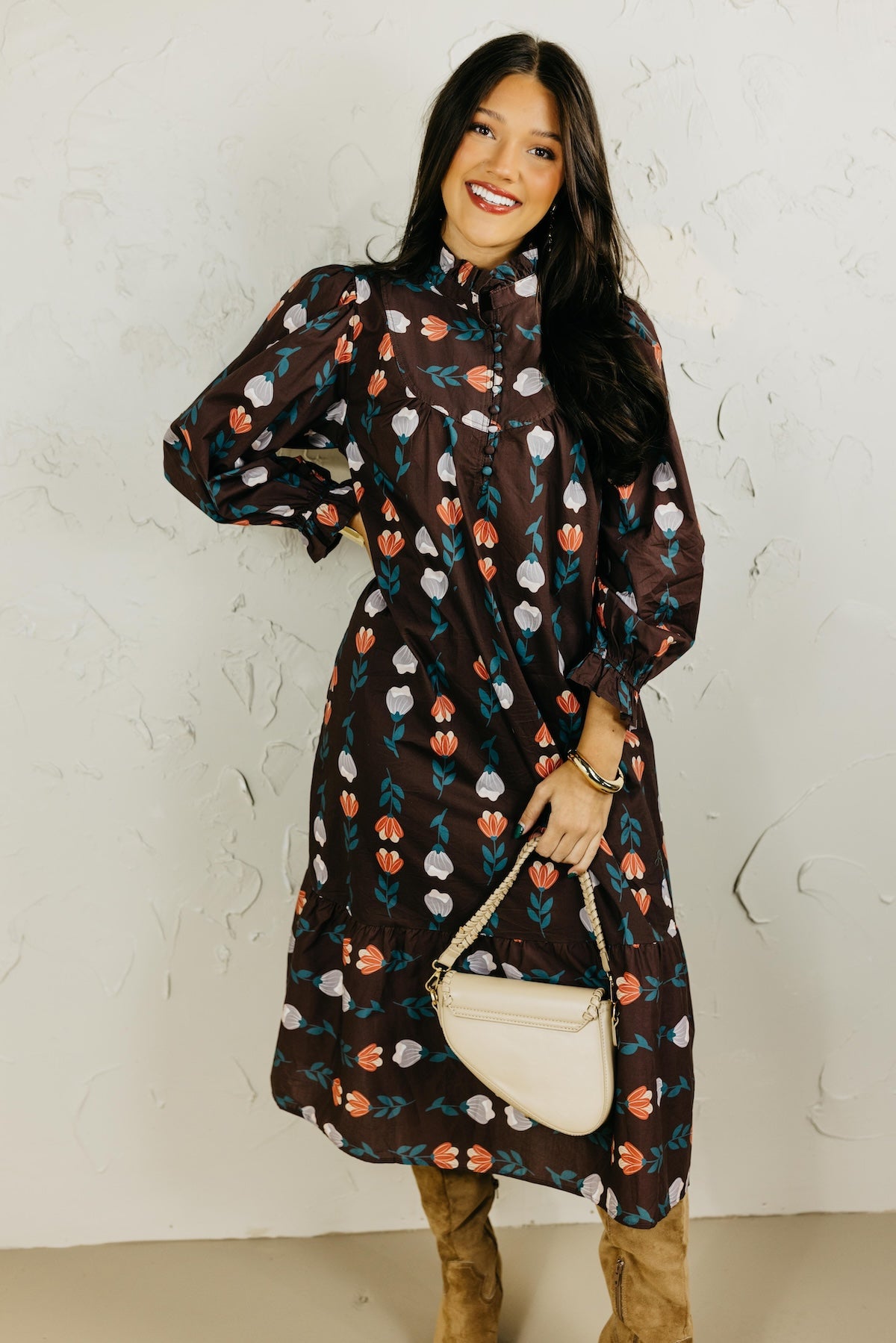 The Jayleen Floral Midi Dress