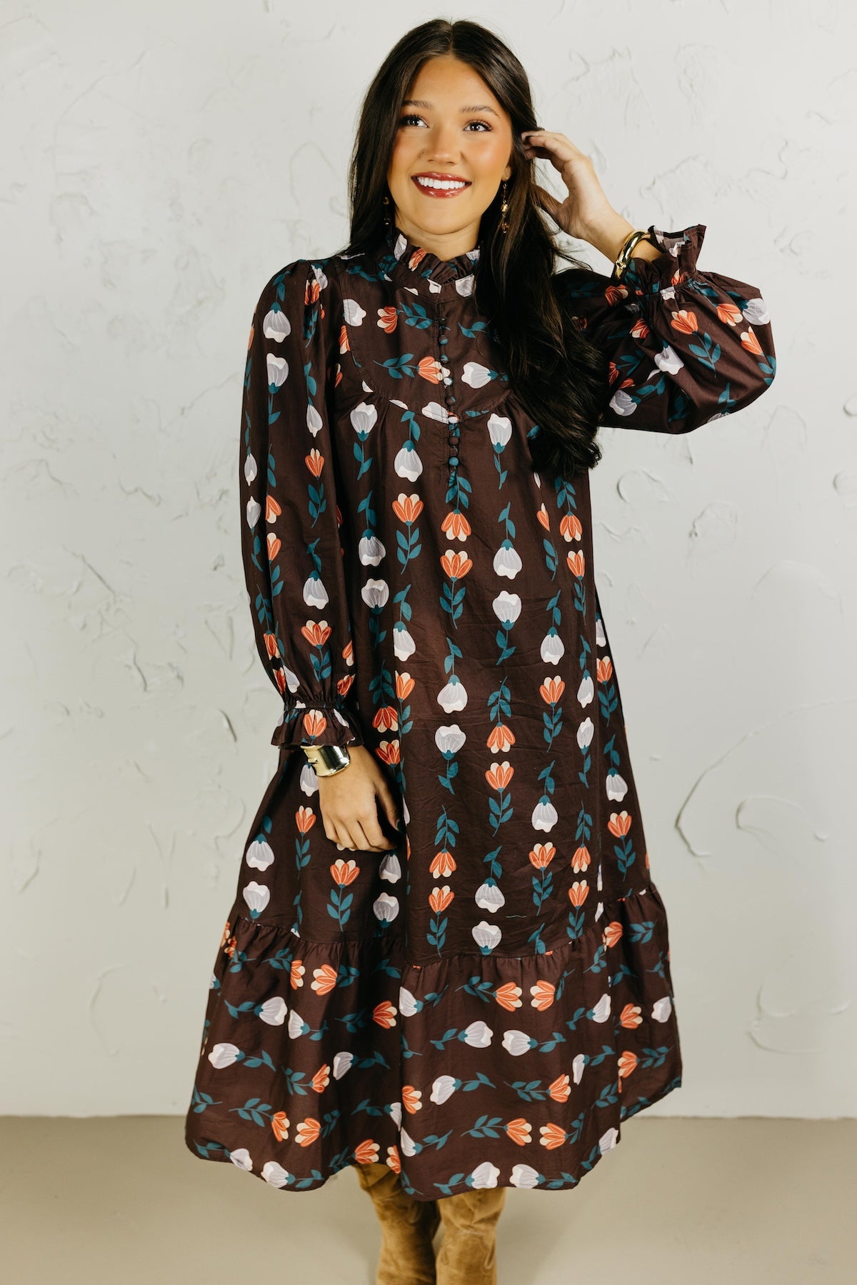 The Jayleen Floral Midi Dress