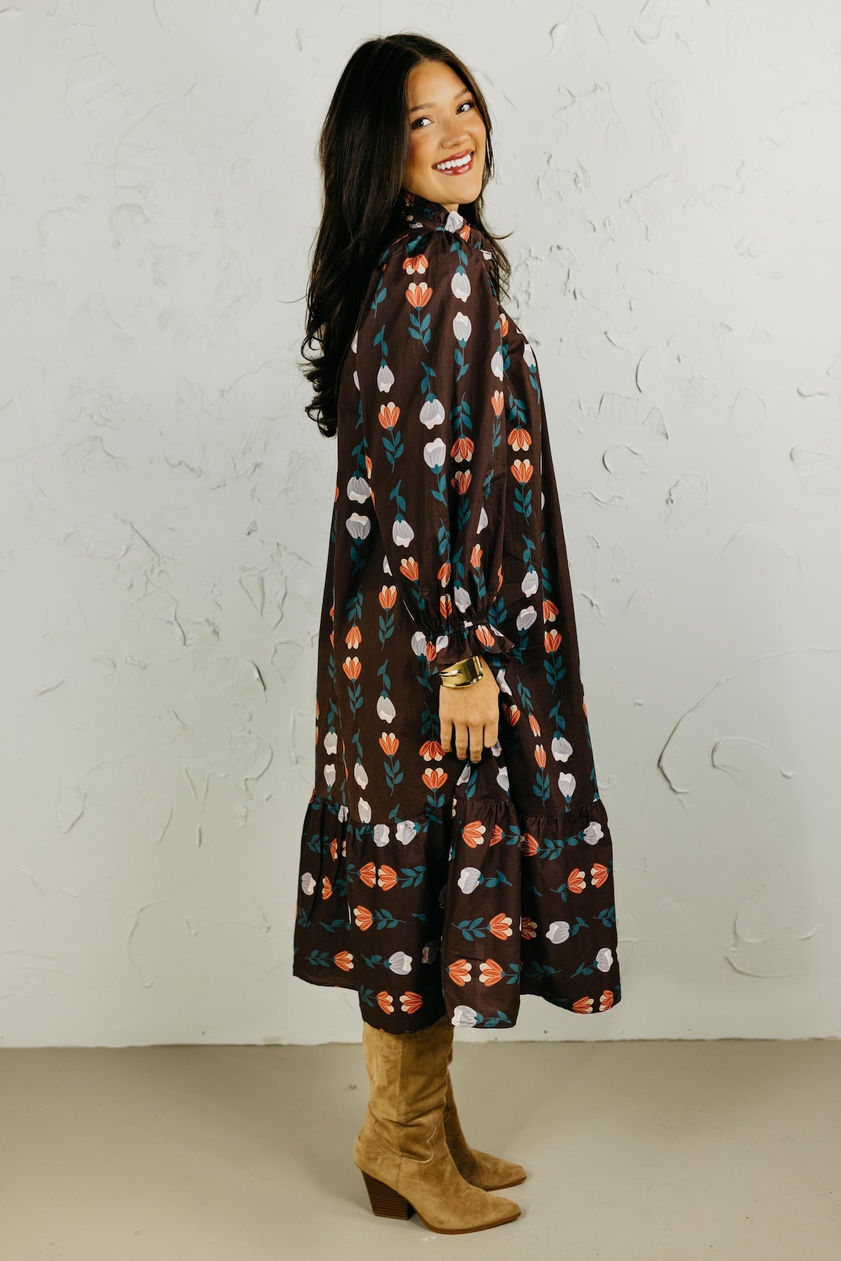 The Jayleen Floral Midi Dress