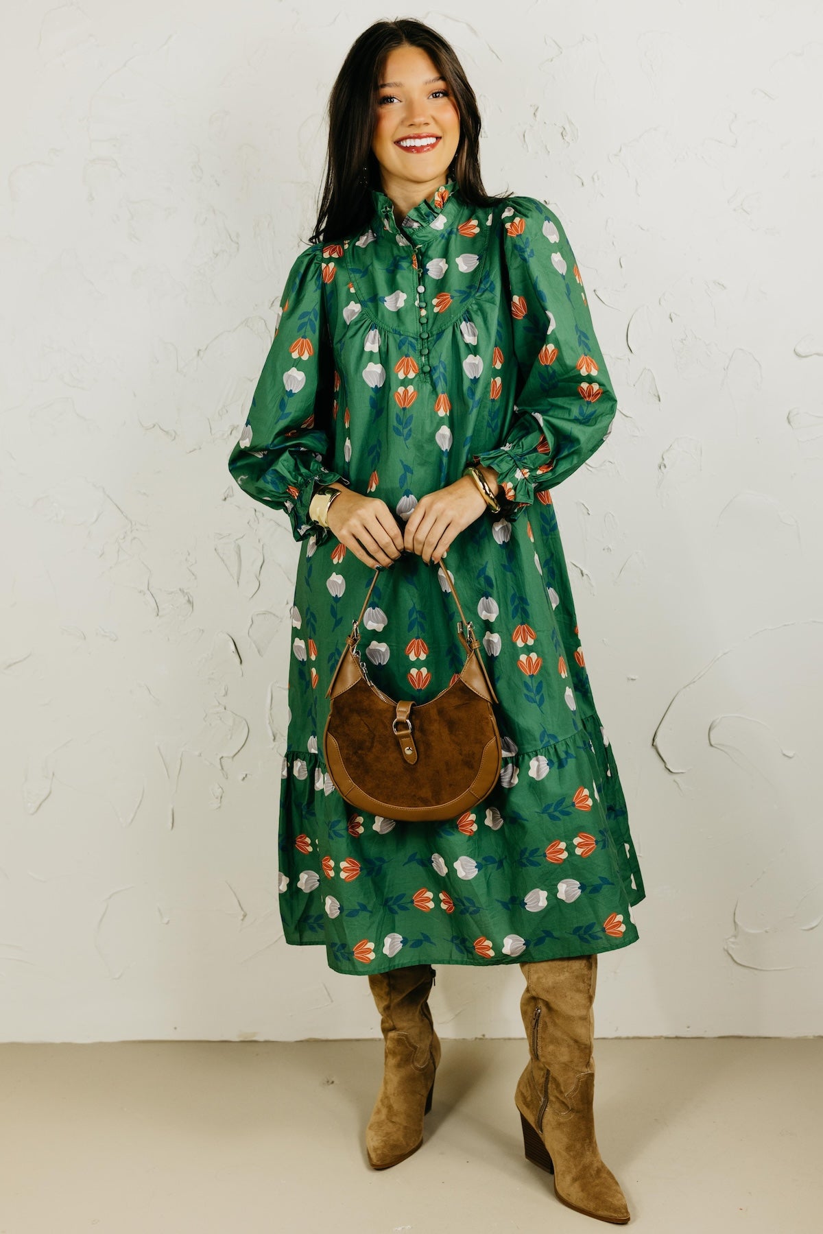 The Jayleen Floral Midi Dress