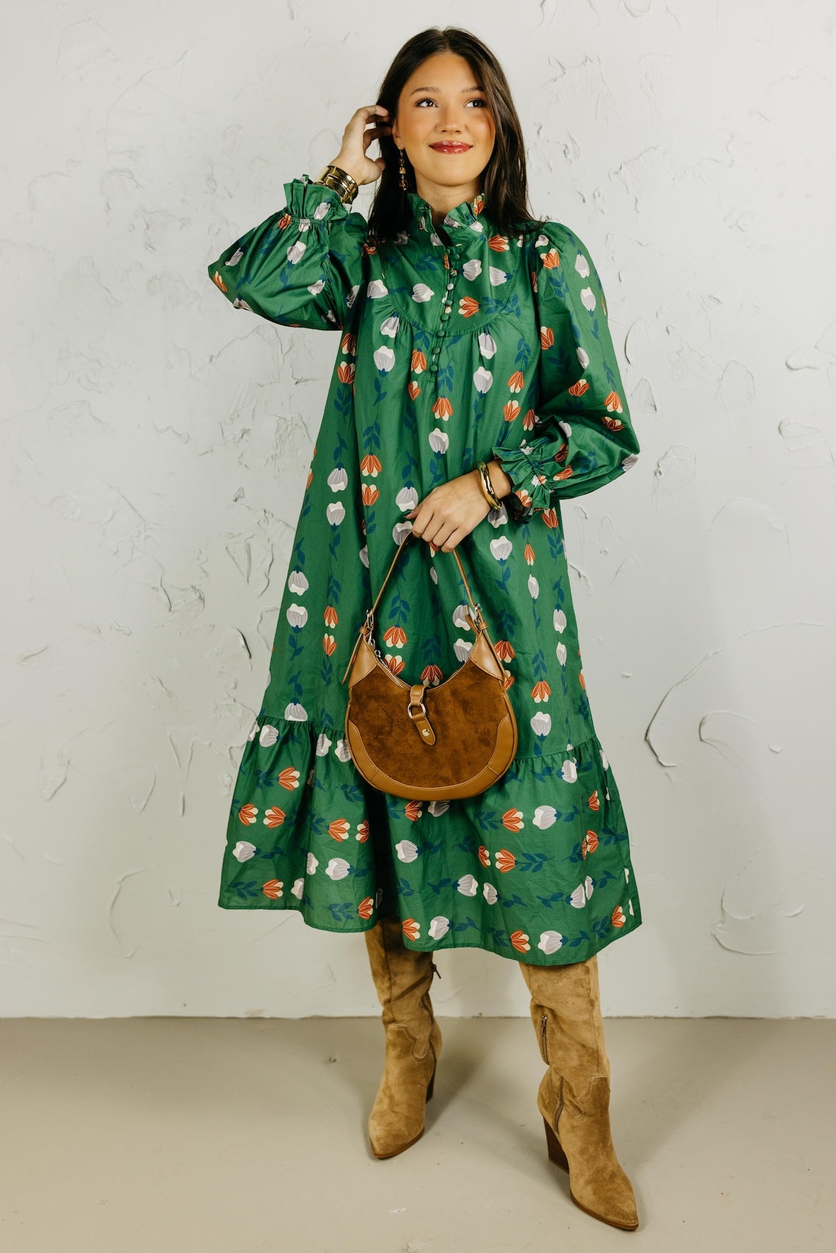 The Jayleen Floral Midi Dress