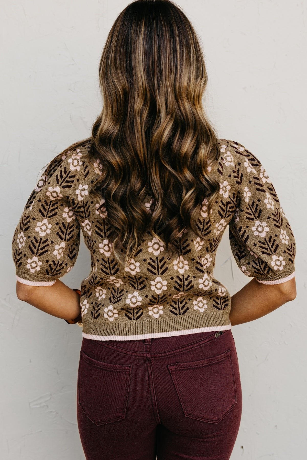 The Chris Floral Sleeve Sweater