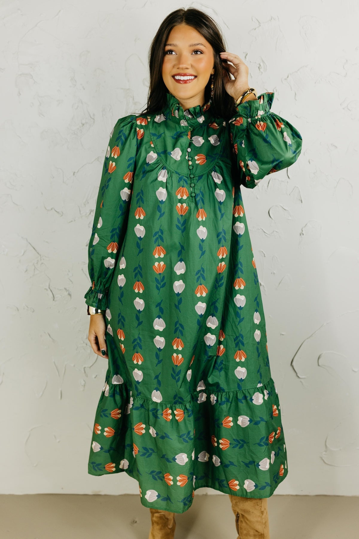 The Jayleen Floral Midi Dress