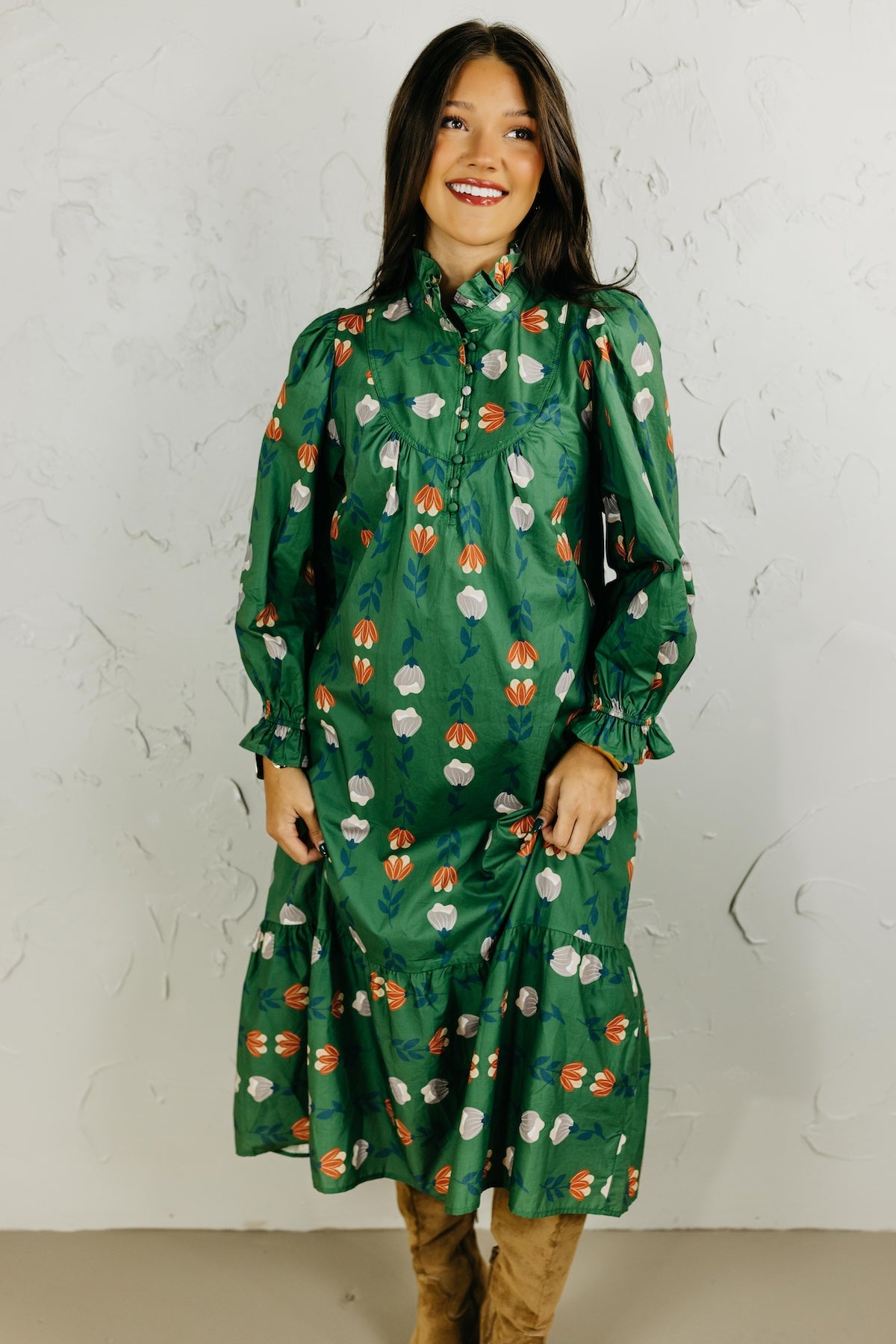 The Jayleen Floral Midi Dress