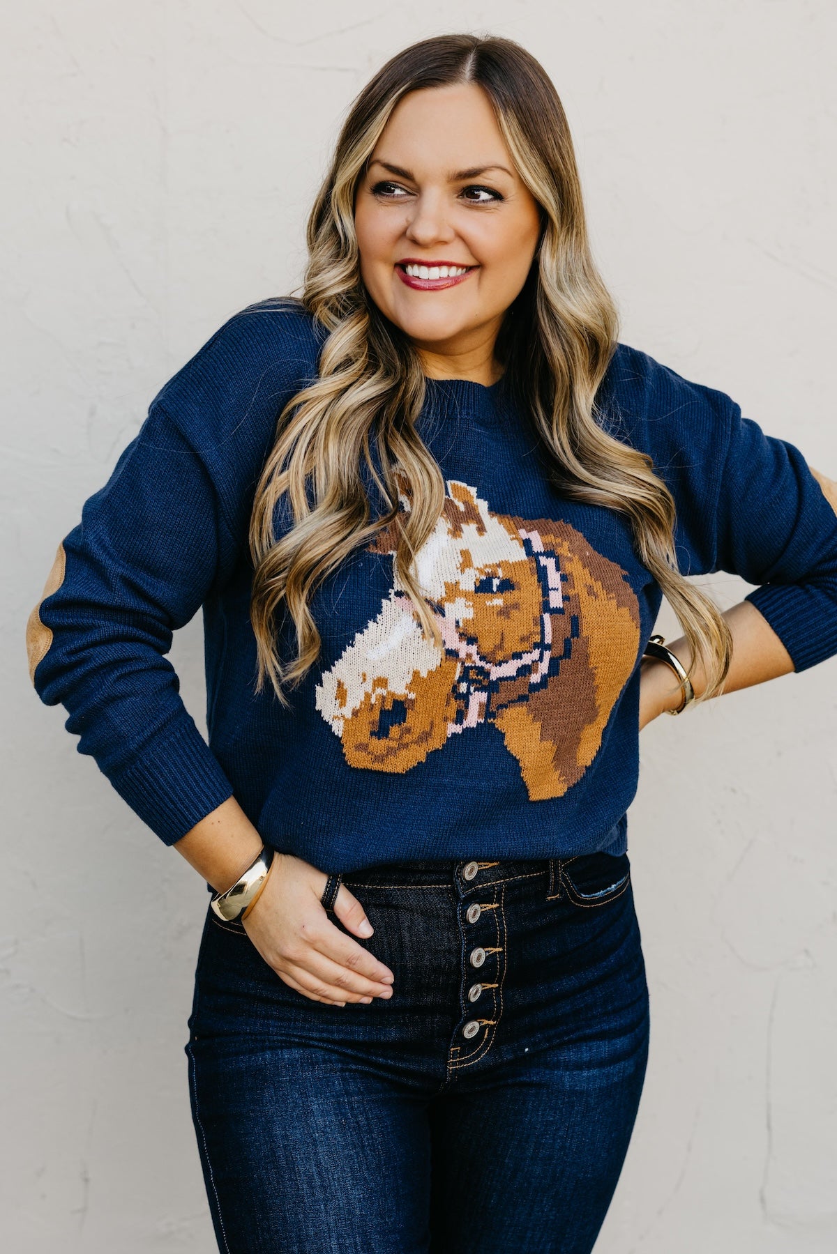 The Siri Horse Pattern Sweater