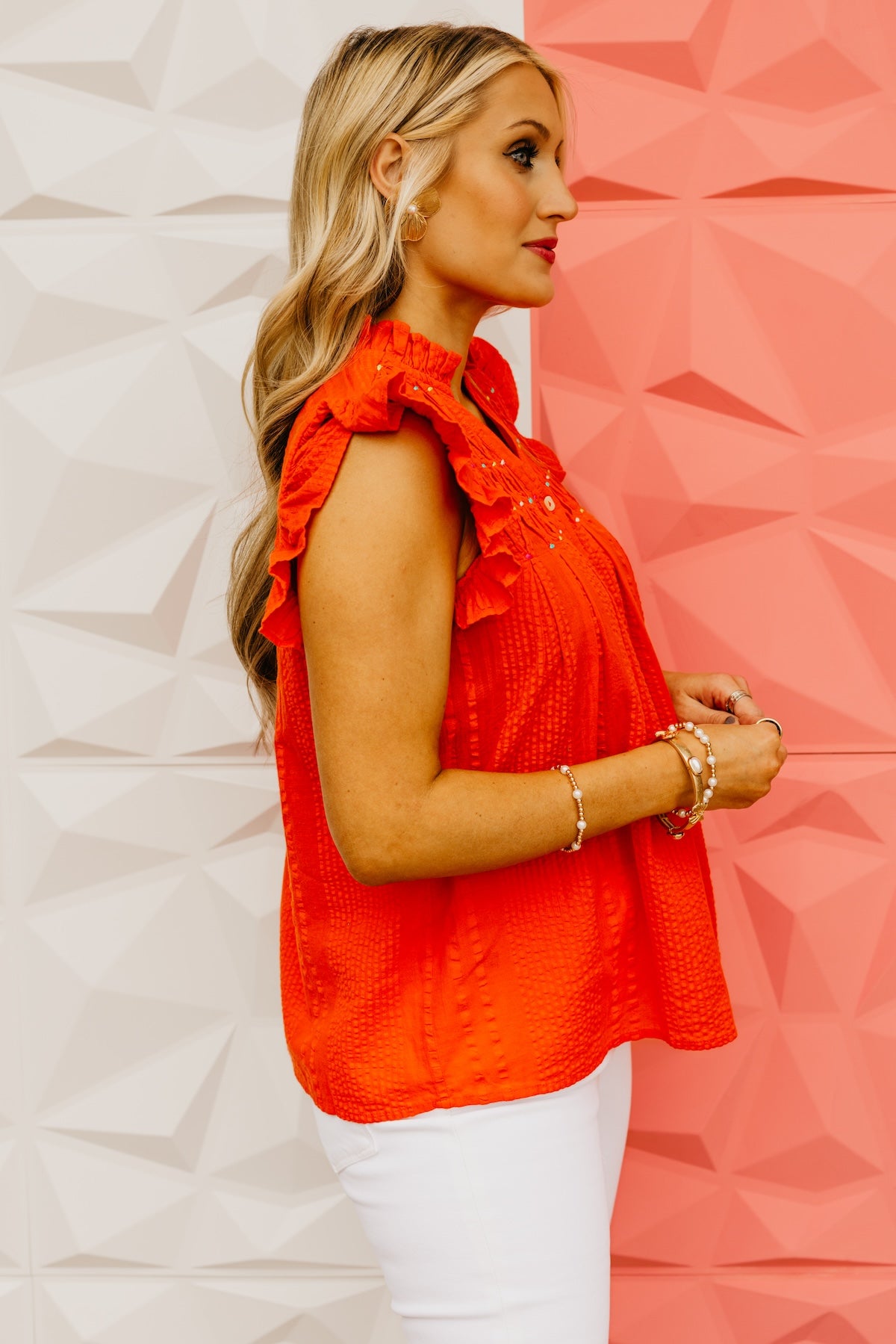 The Norah Embroidered Button Down Shirt