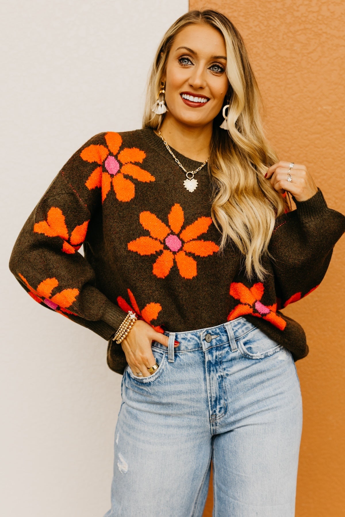 The Summer Daisy Floral Sweater | MOD Boutique