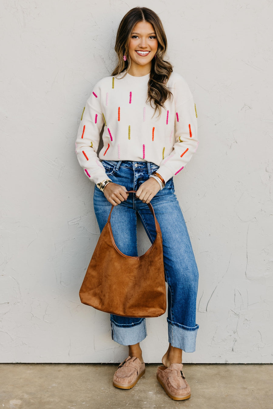 The Huxley Embroidered Dash Sweater