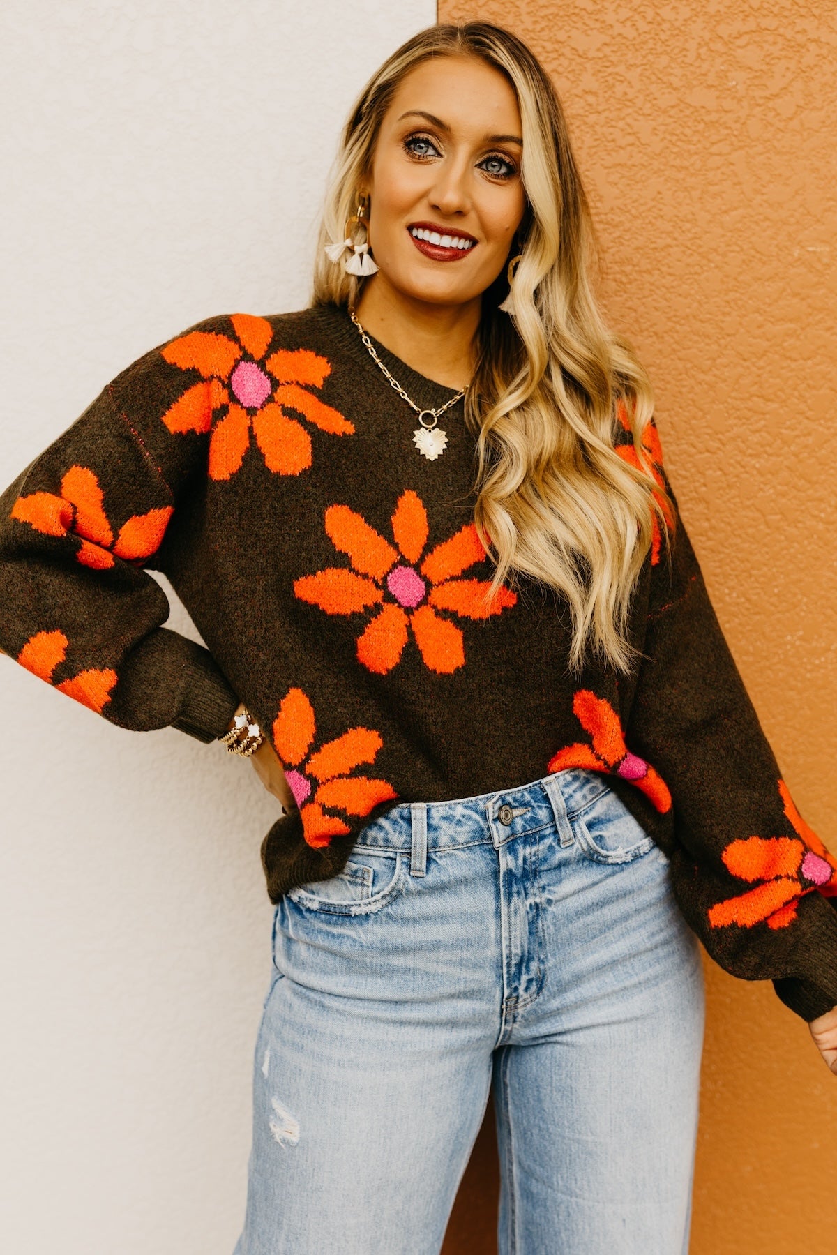 The Summer Daisy Floral Sweater