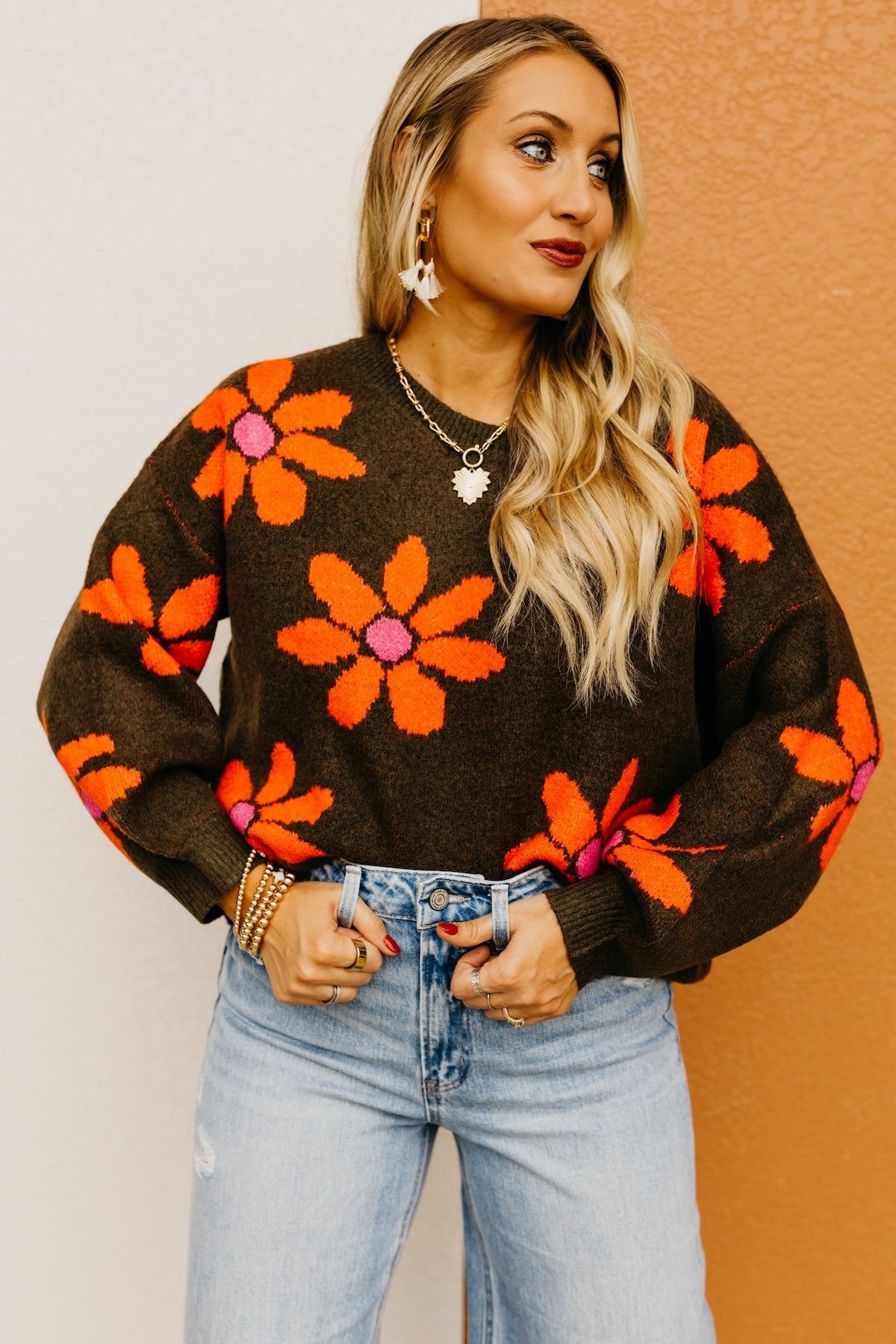 The Summer Daisy Floral Sweater