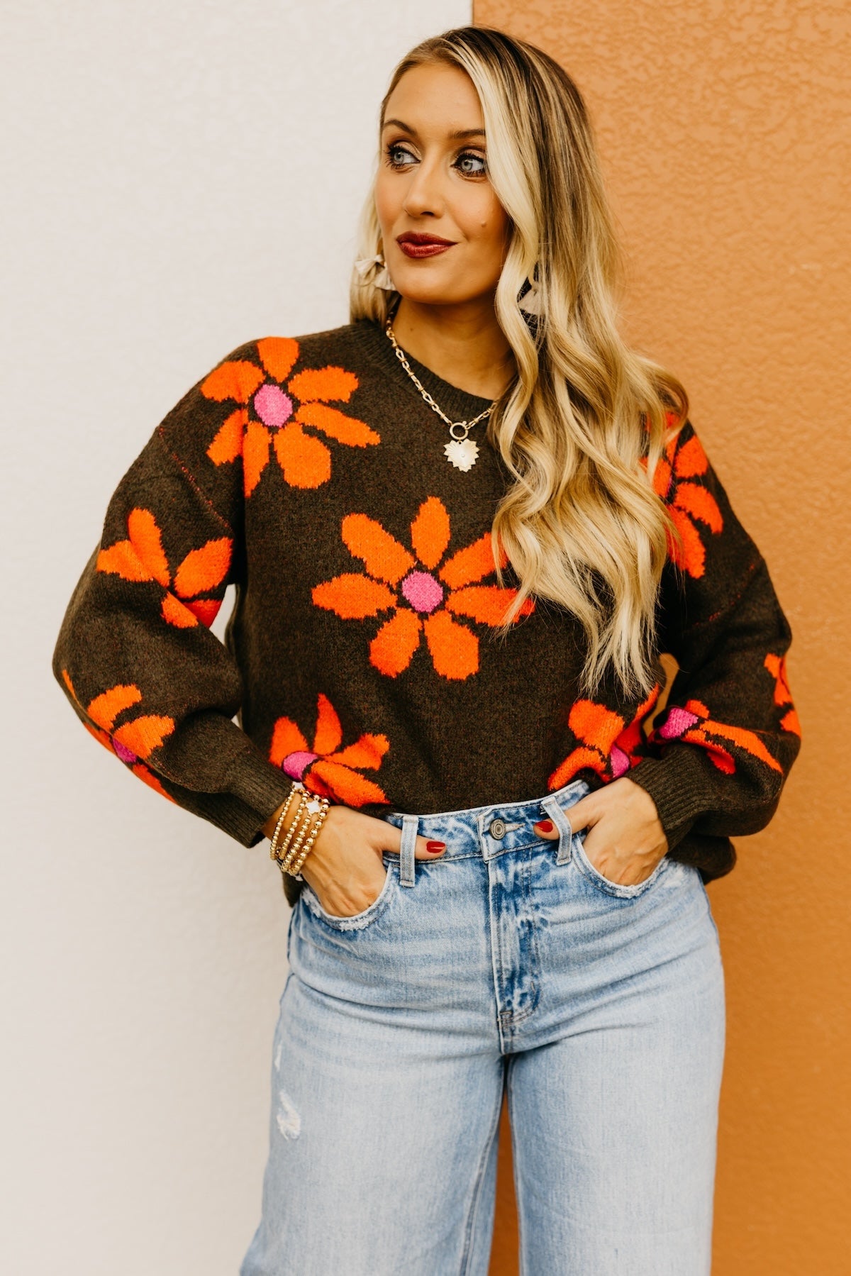 The Summer Daisy Floral Sweater