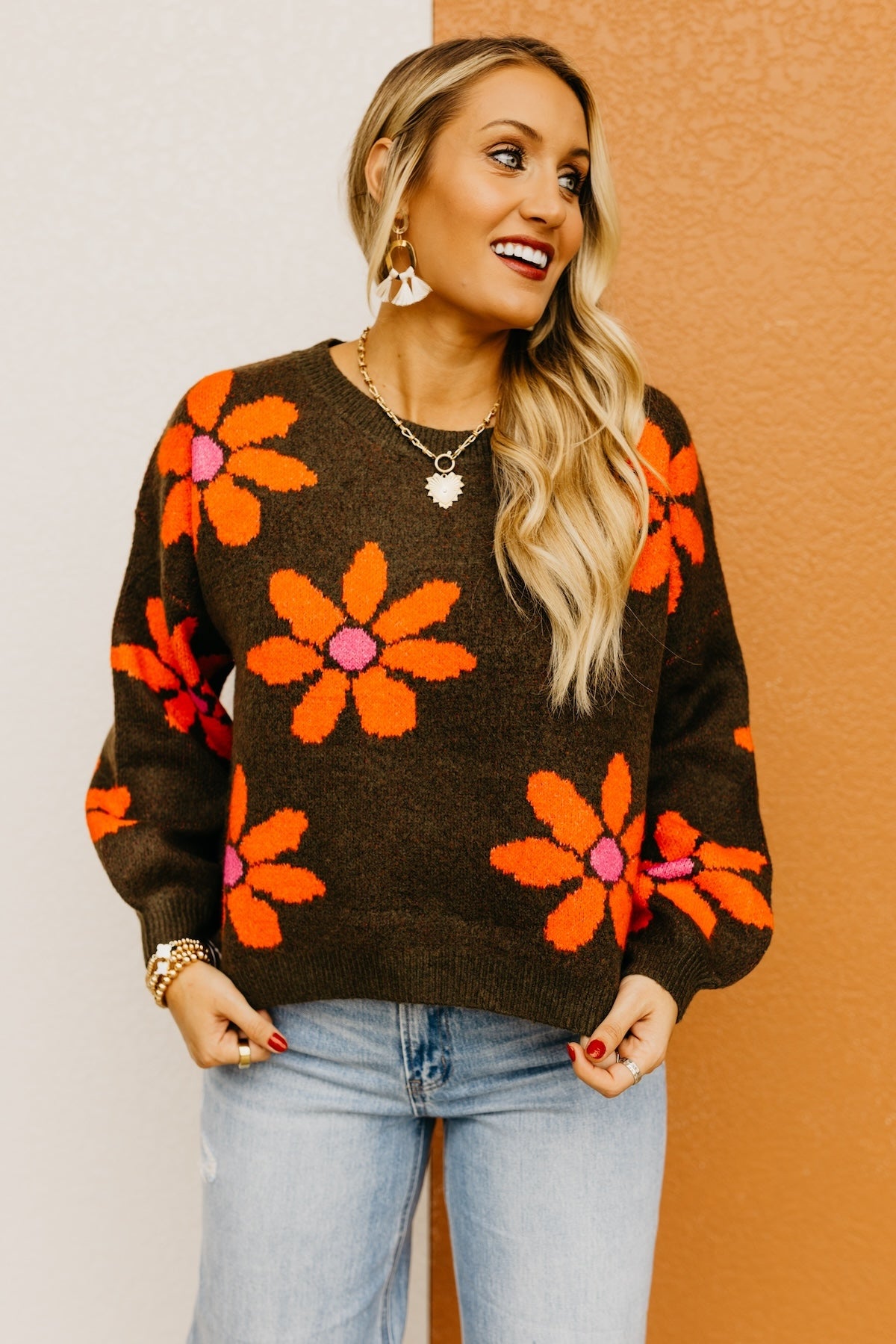 The Summer Daisy Floral Sweater