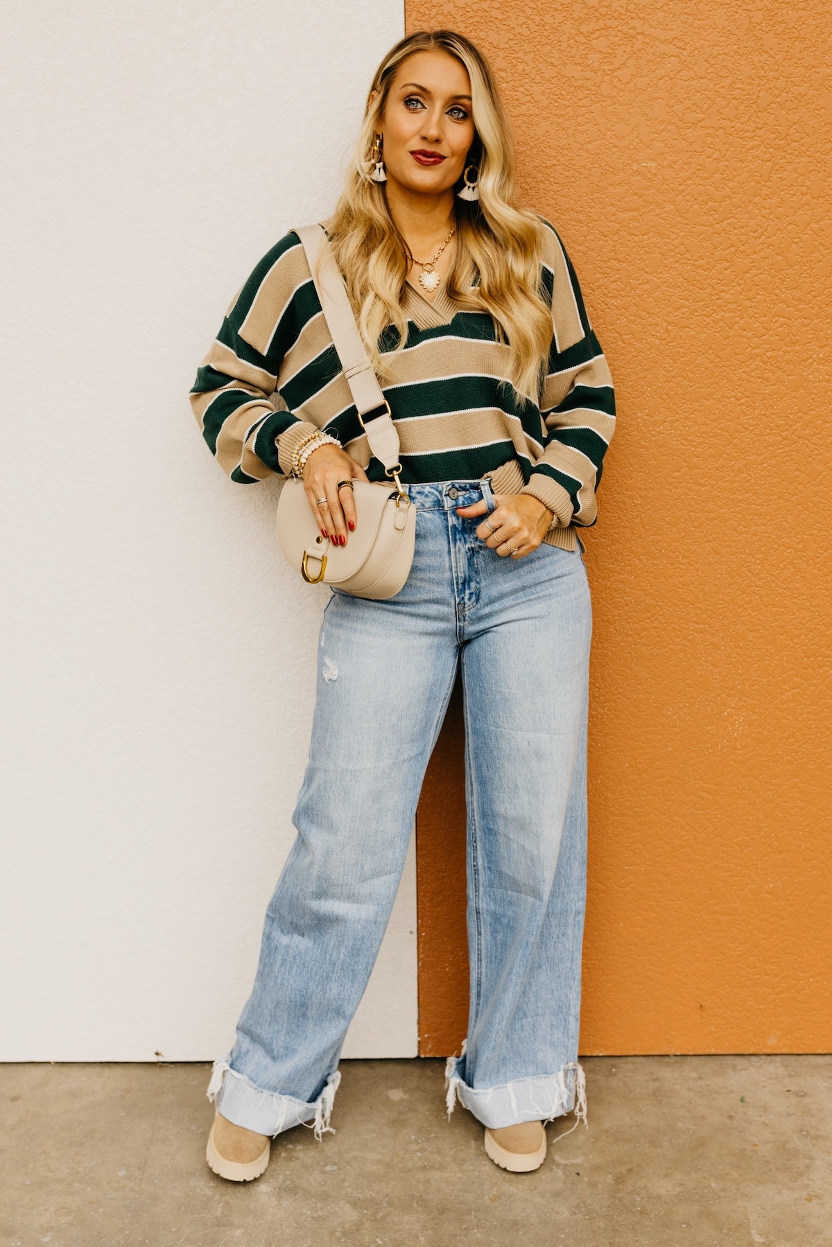 The Koa Striped Polo Sweater