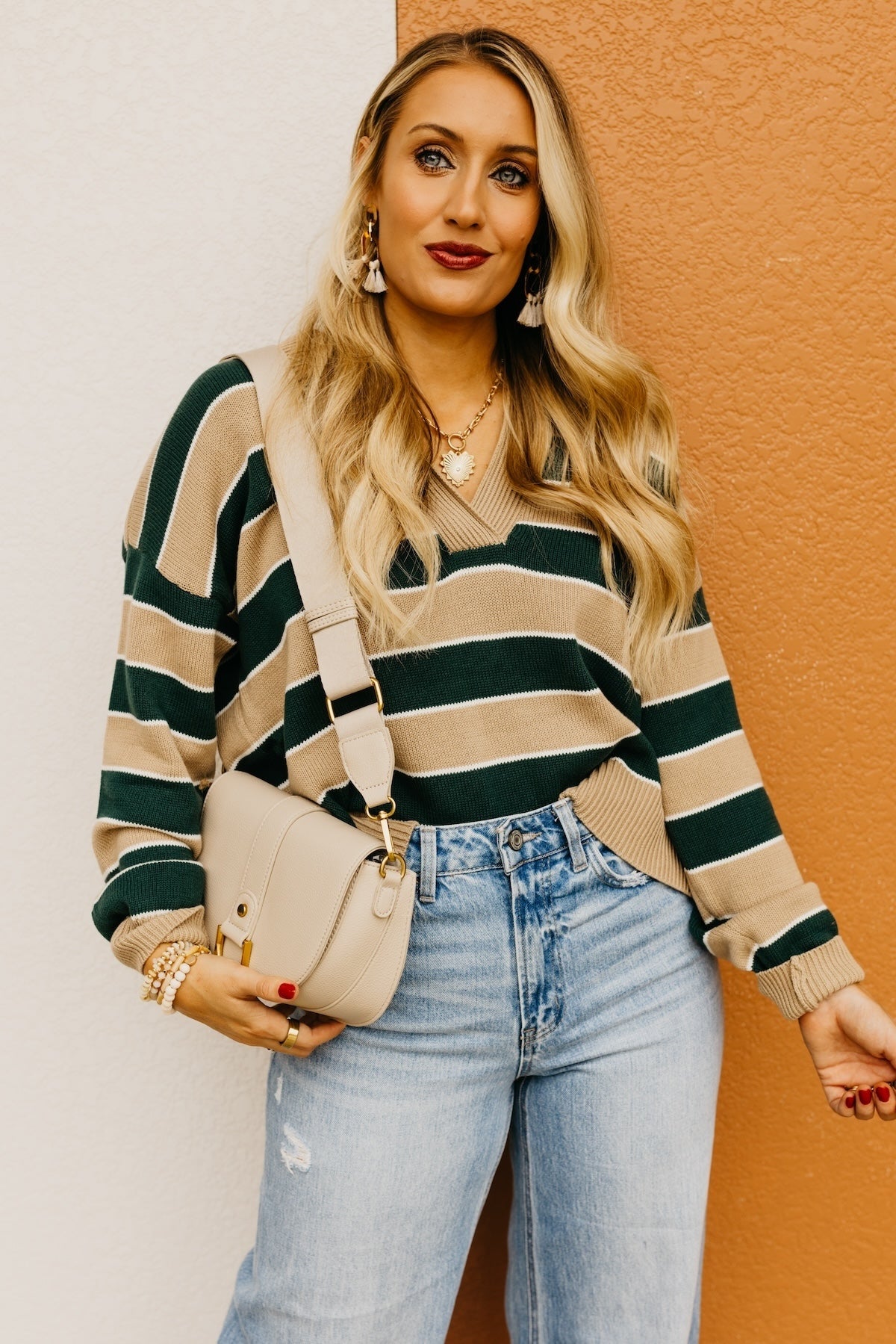 The Koa Striped Polo Sweater