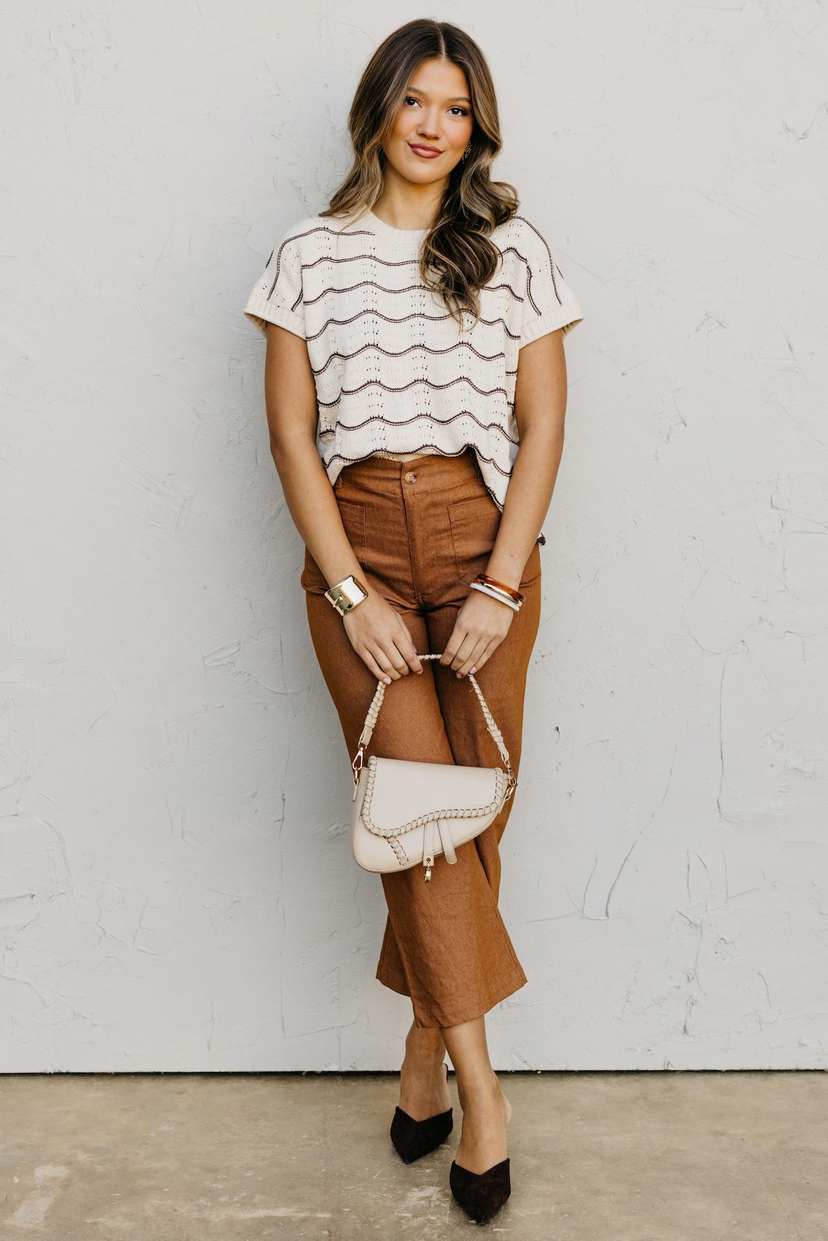 The Maddie Scalloped Sweater Top