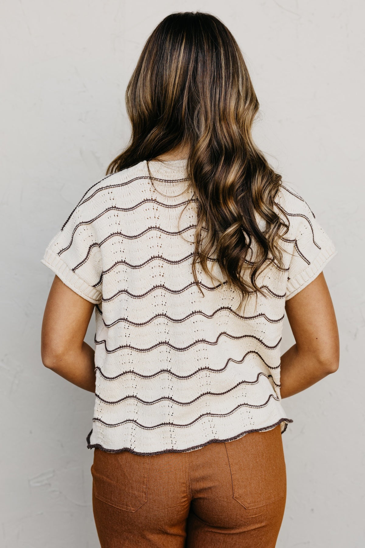 The Maddie Scalloped Sweater Top