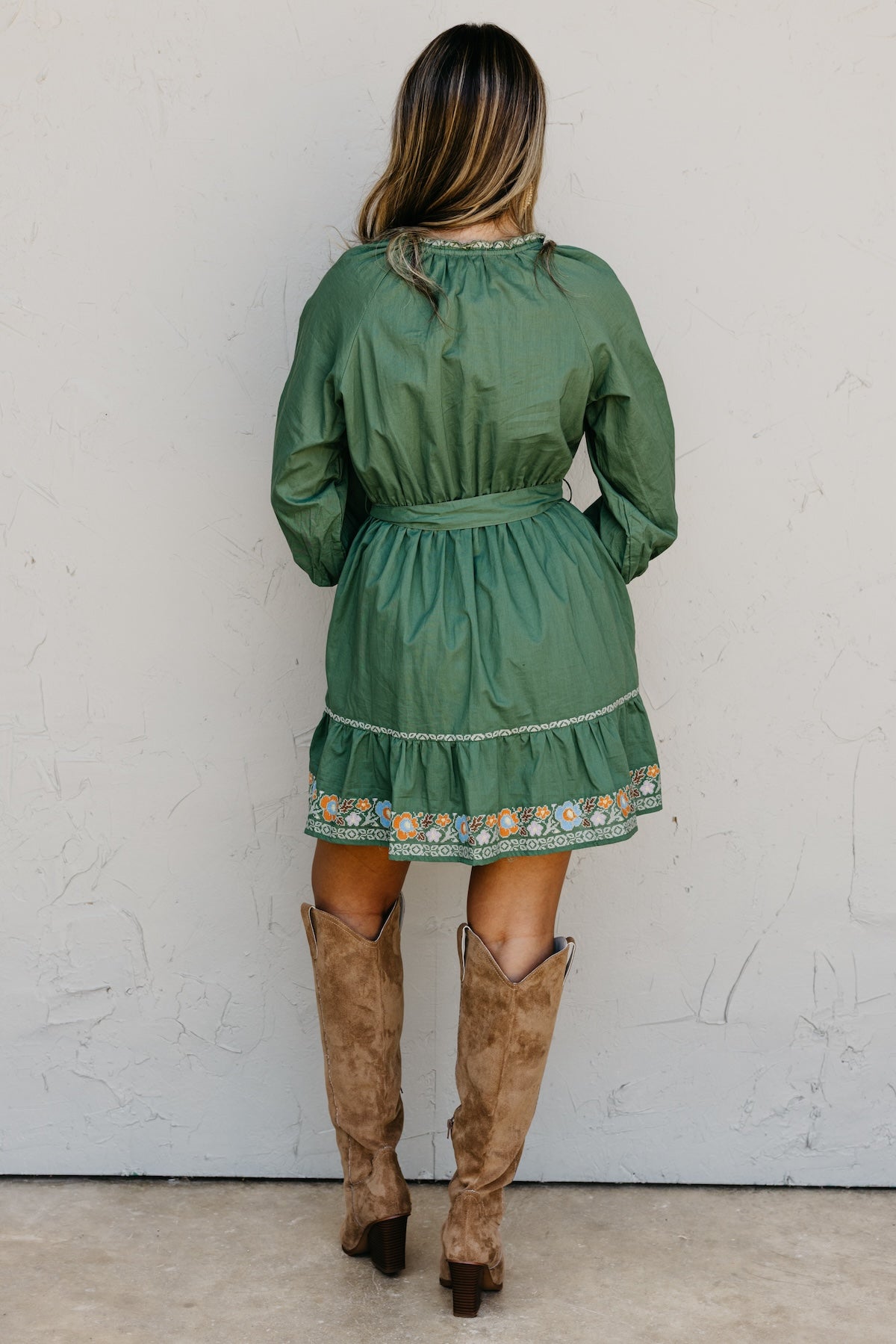 The Rema Embroidered Mini Dress