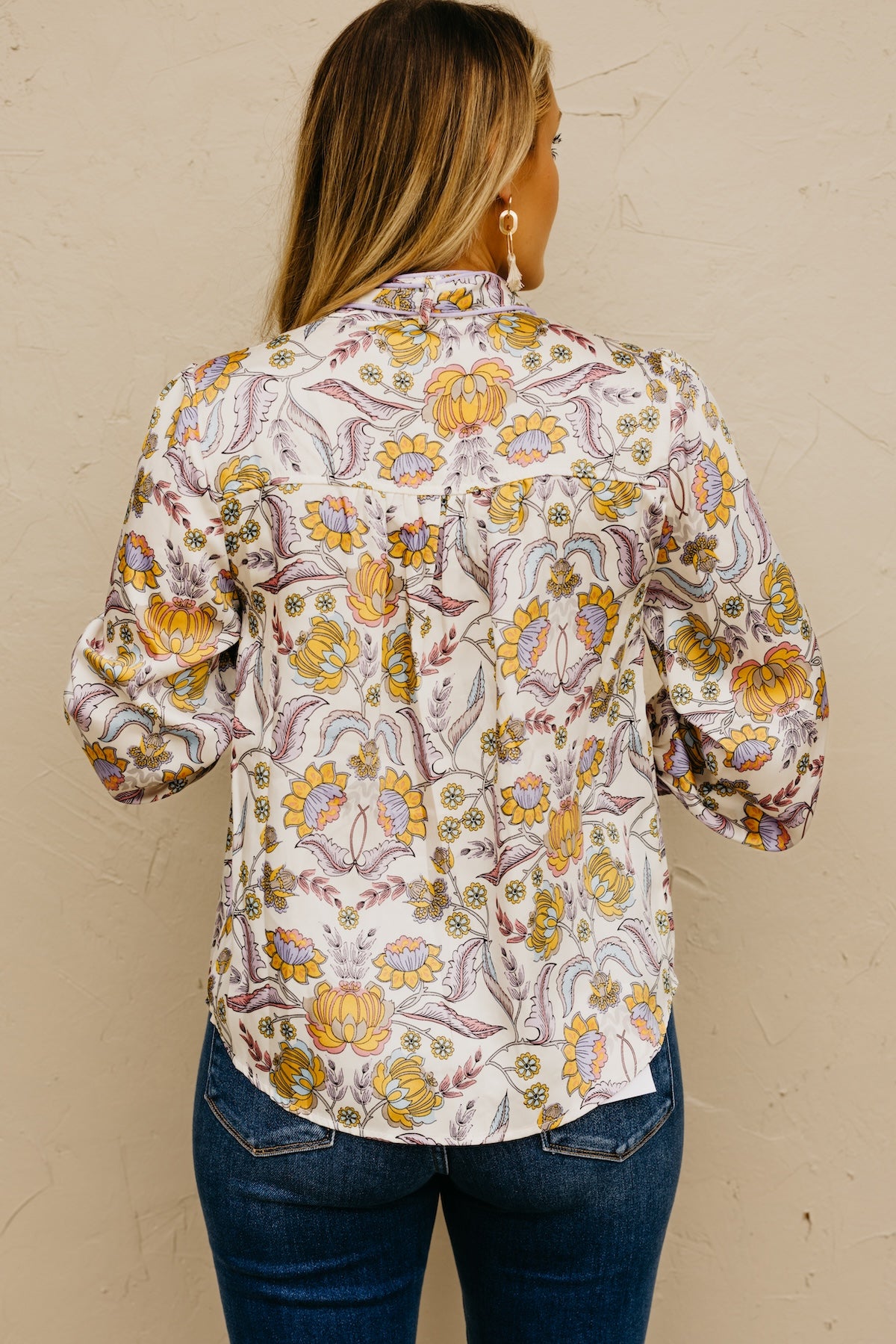 The Kiera Piping Trim Blouse
