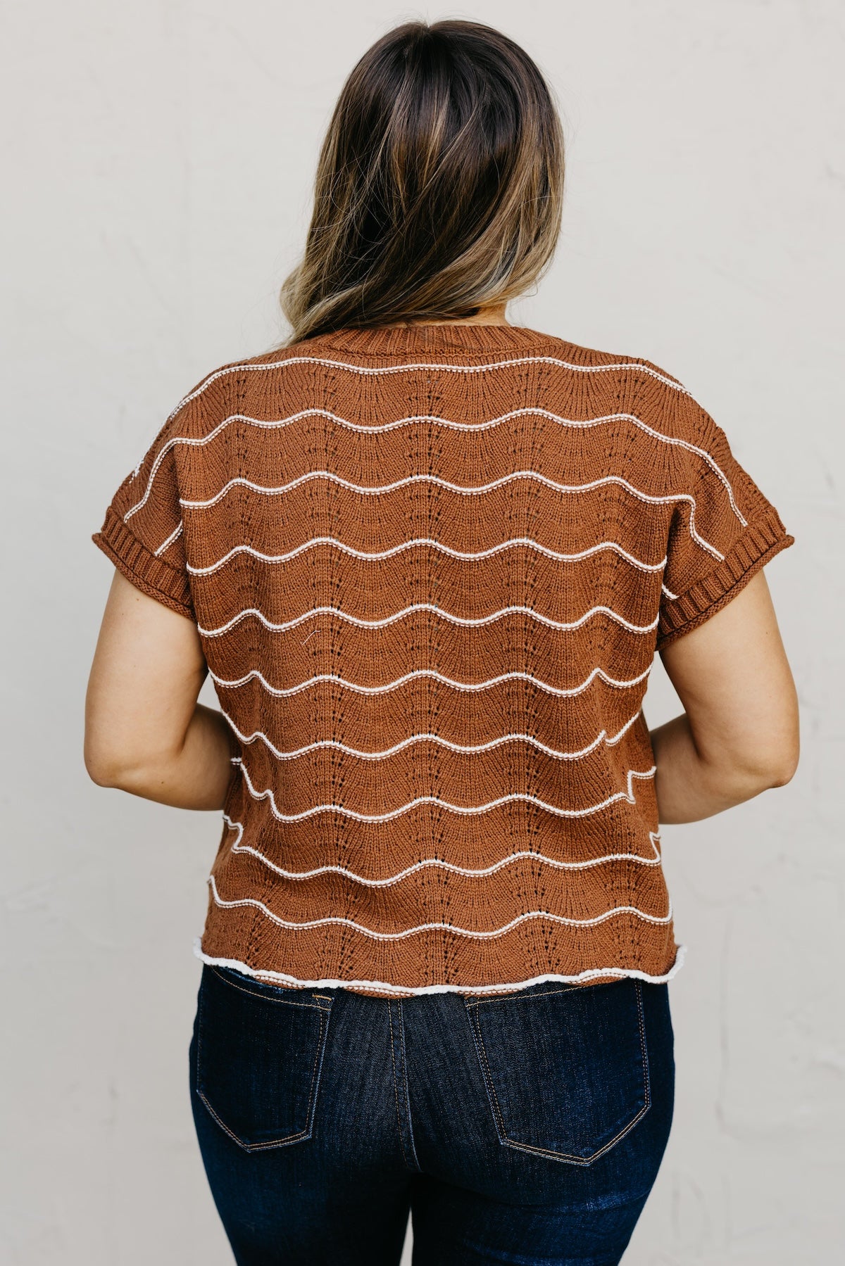 The Maddie Scalloped Sweater Top