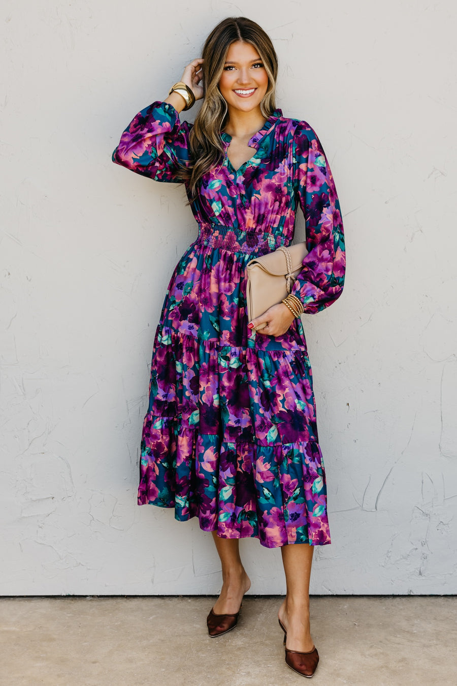The Mistie Tiered Midi Dress