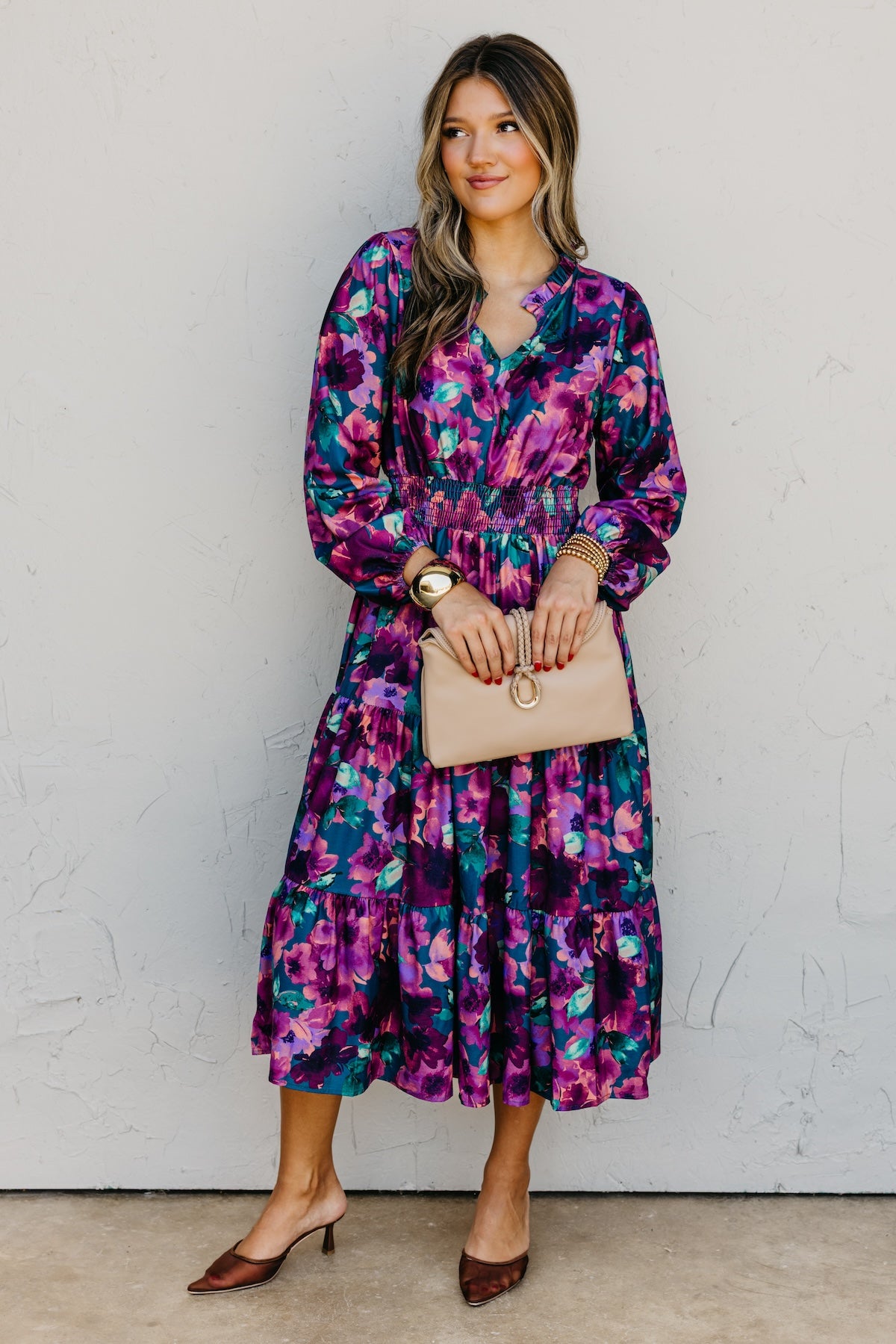 The Mistie Tiered Midi Dress