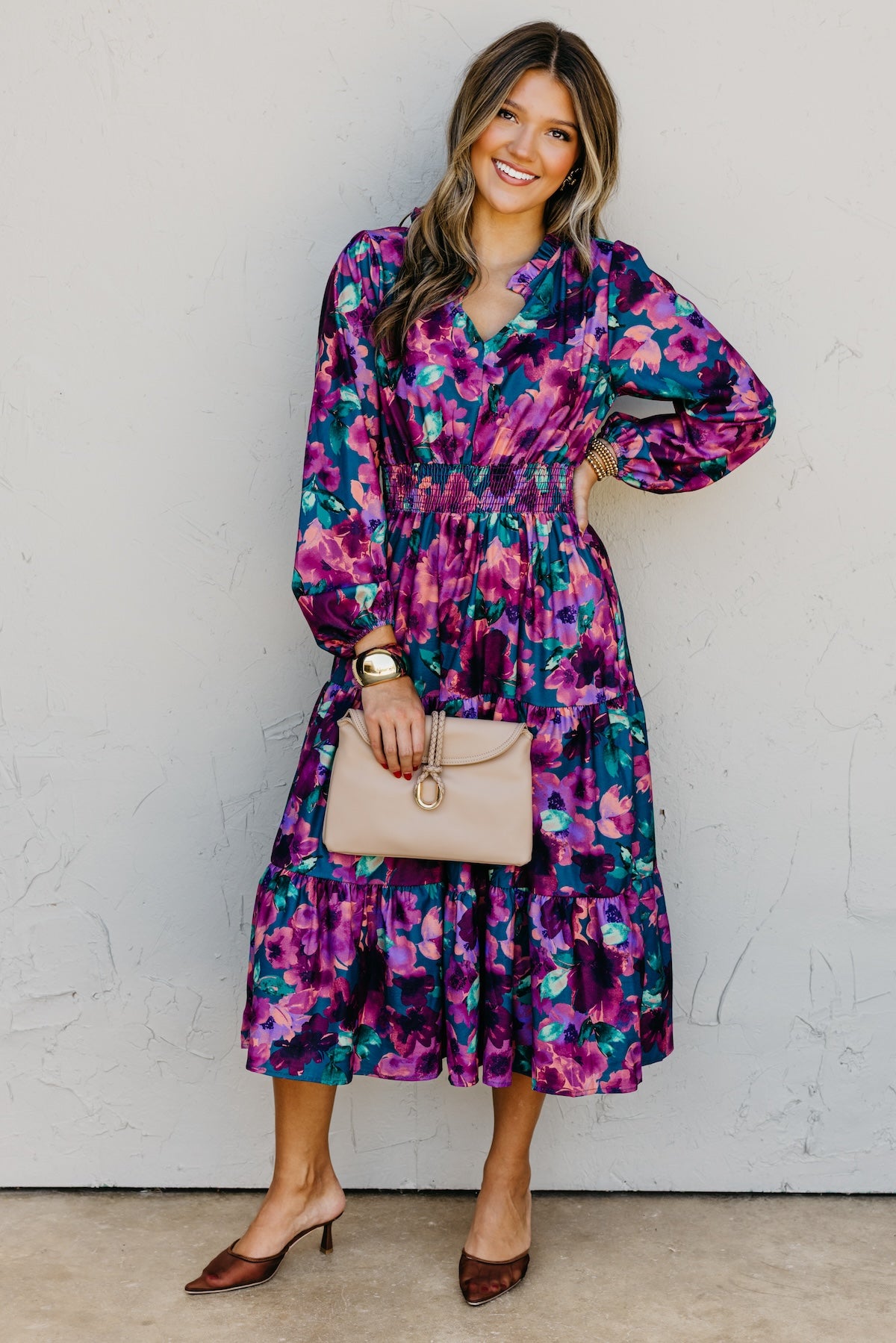 The Mistie Tiered Midi Dress