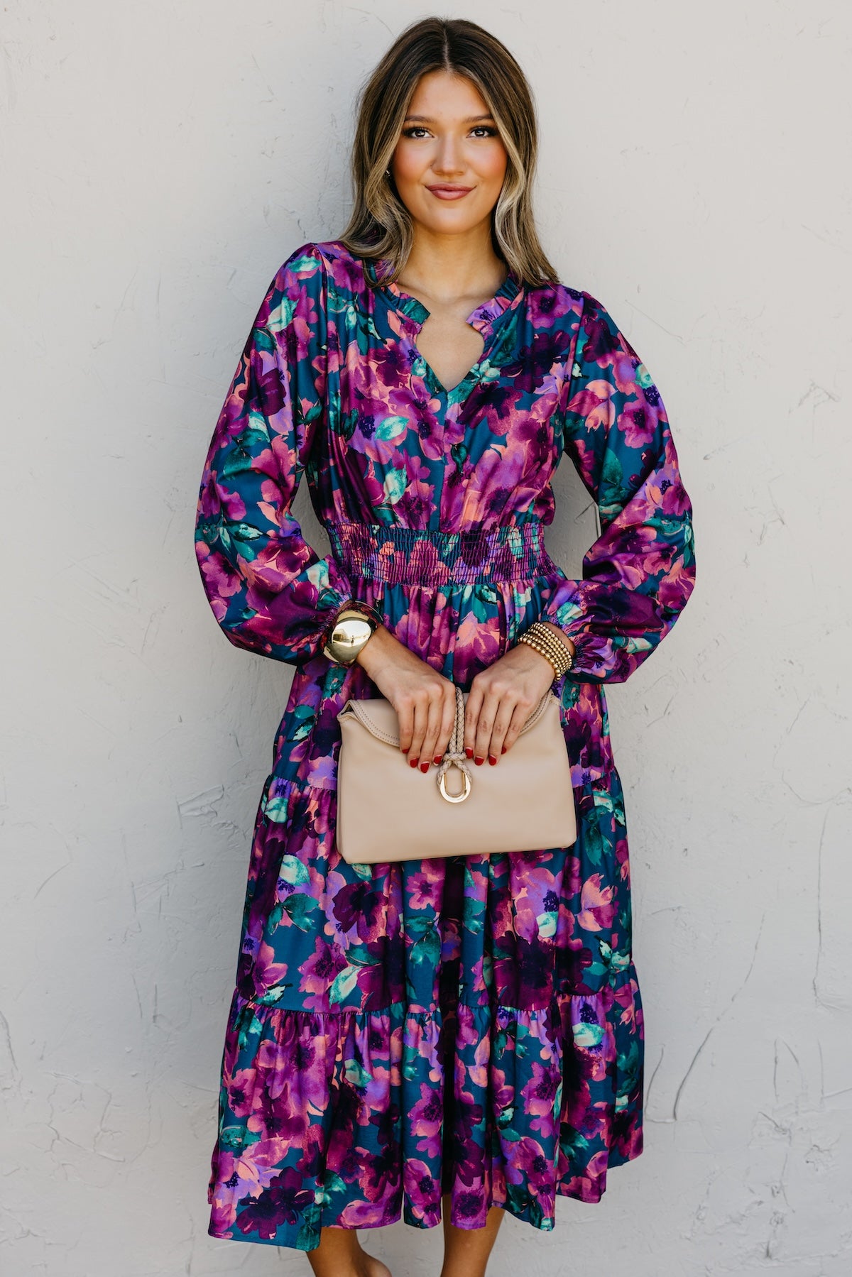 The Mistie Tiered Midi Dress