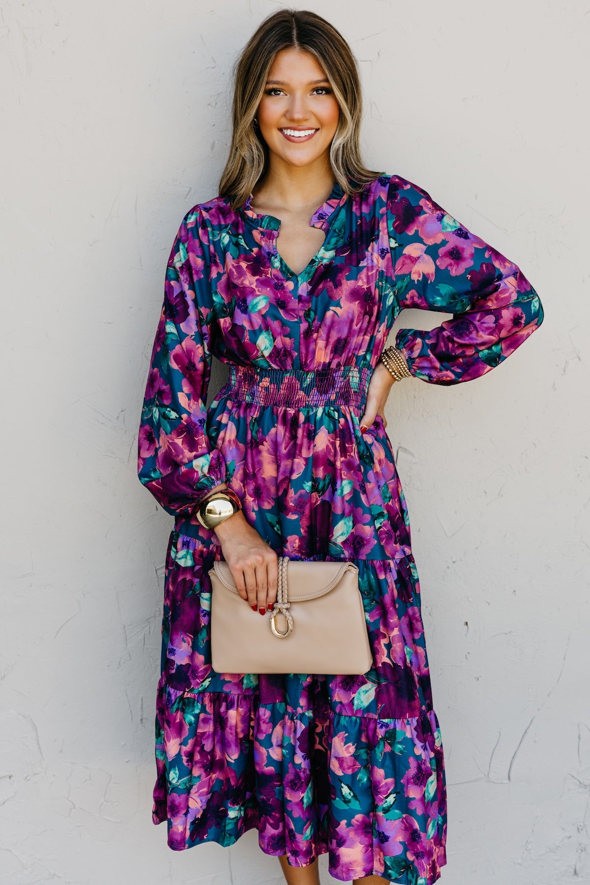 The Mistie Tiered Midi Dress