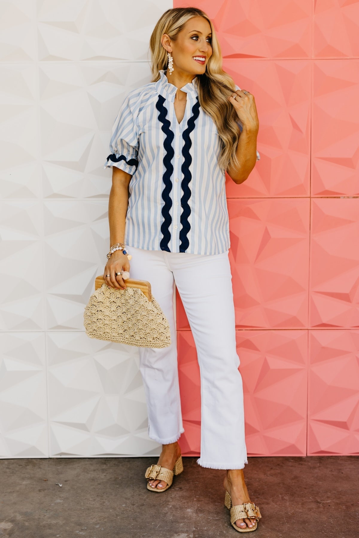 The Dexter Ric Rac Detail Top