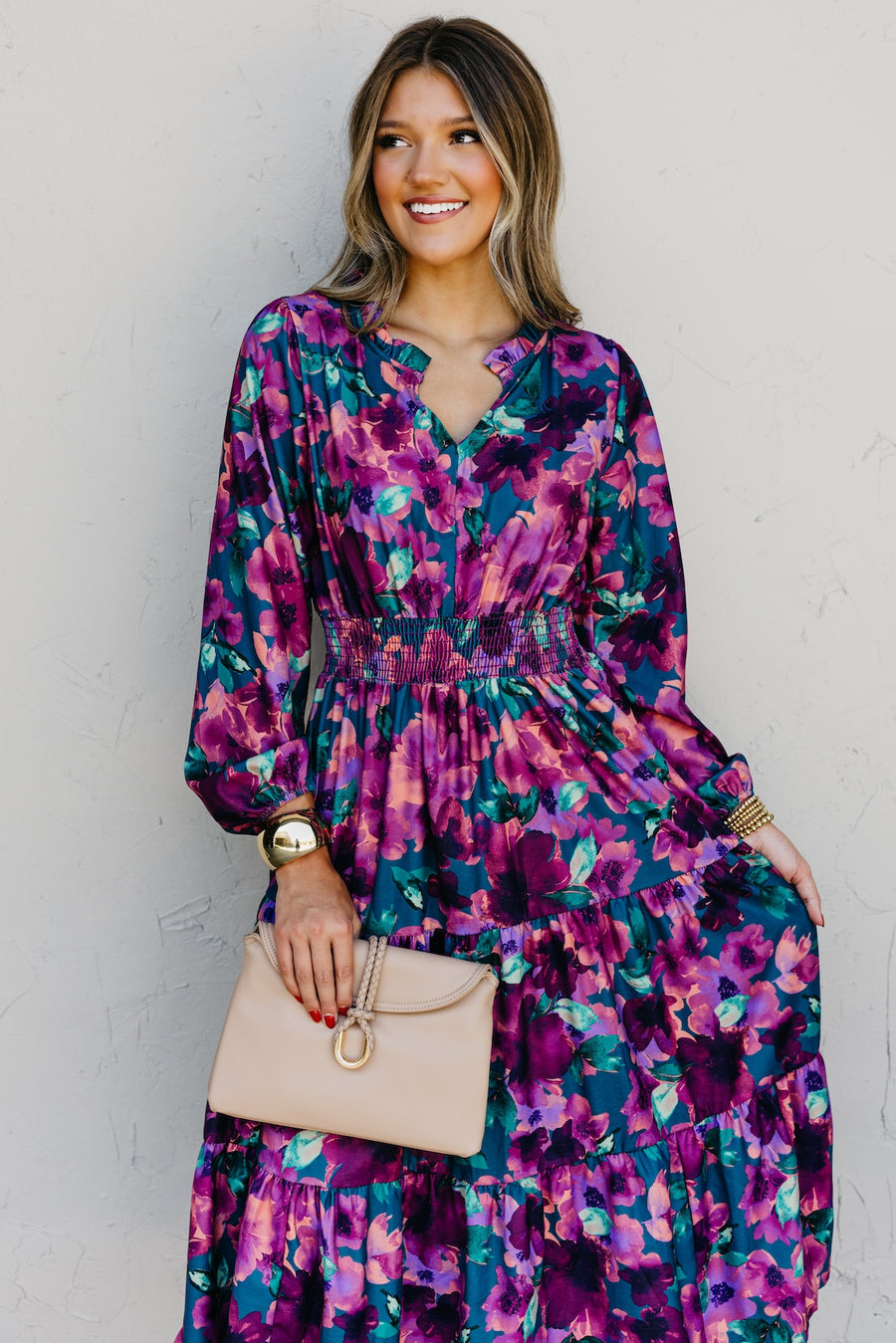 The Mistie Tiered Midi Dress